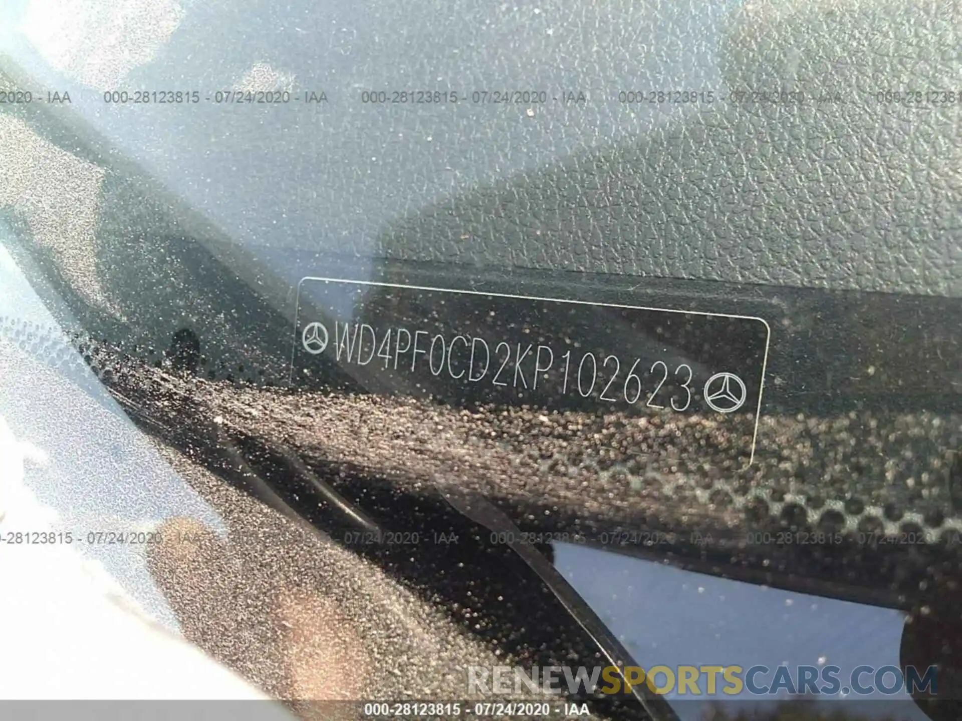 9 Photograph of a damaged car WD4PF0CD2KP102623 MERCEDES-BENZ SPRINTER VAN 2019