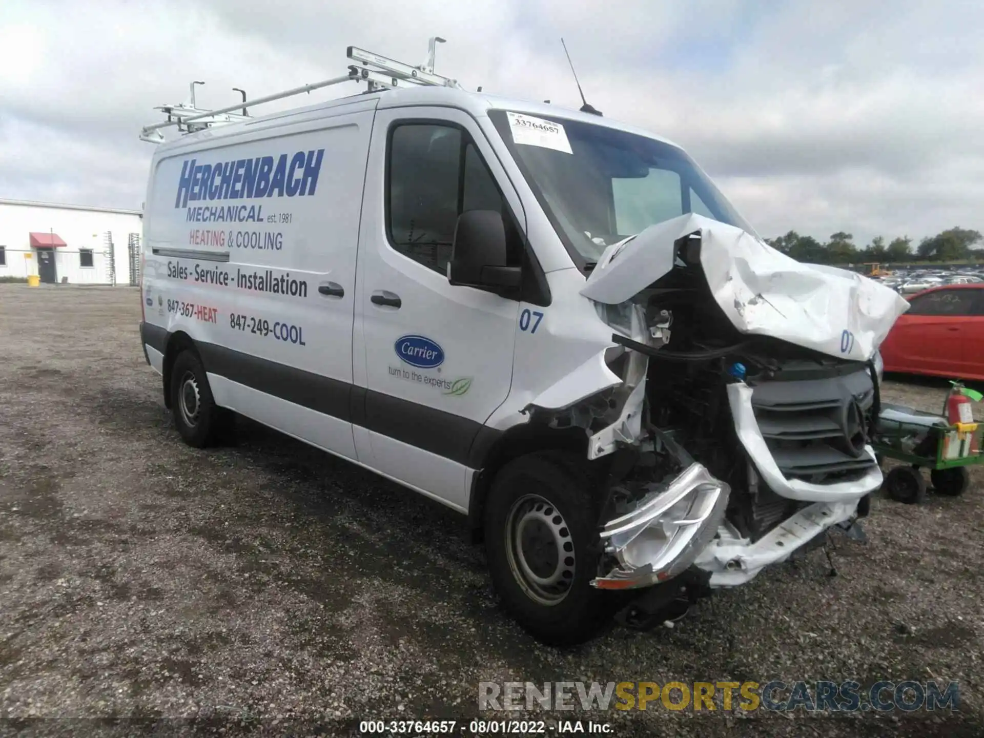 1 Photograph of a damaged car WD4PF0CD5KP158345 MERCEDES-BENZ SPRINTER VAN 2019