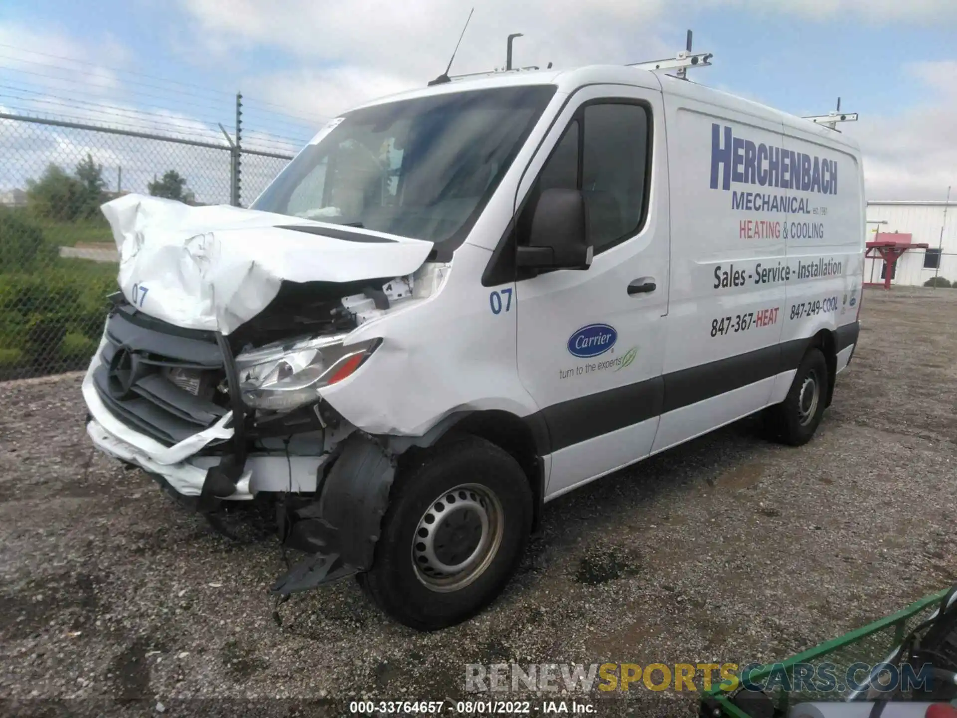 2 Photograph of a damaged car WD4PF0CD5KP158345 MERCEDES-BENZ SPRINTER VAN 2019