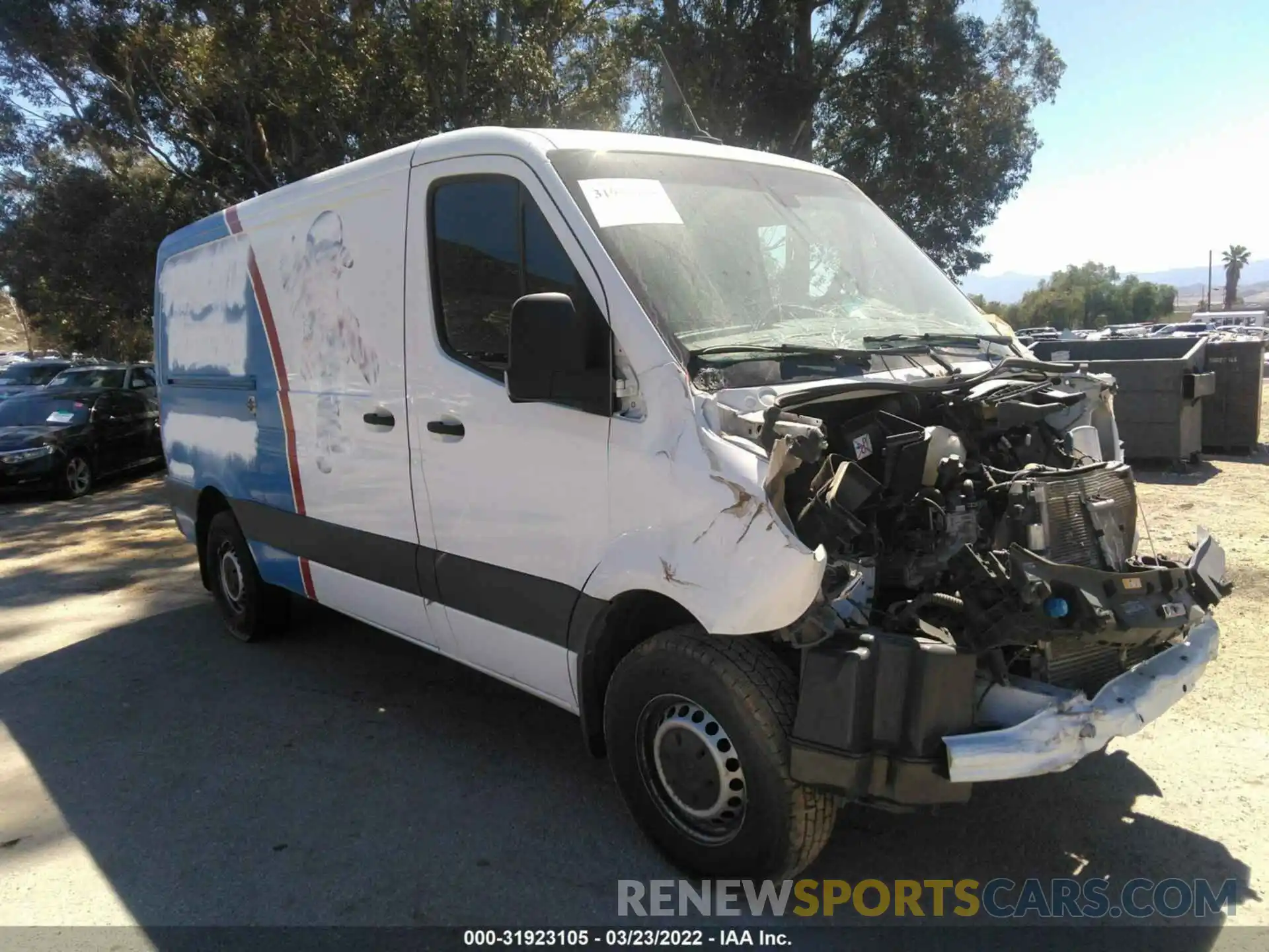 1 Photograph of a damaged car WD4PF0CD7KP112743 MERCEDES-BENZ SPRINTER VAN 2019