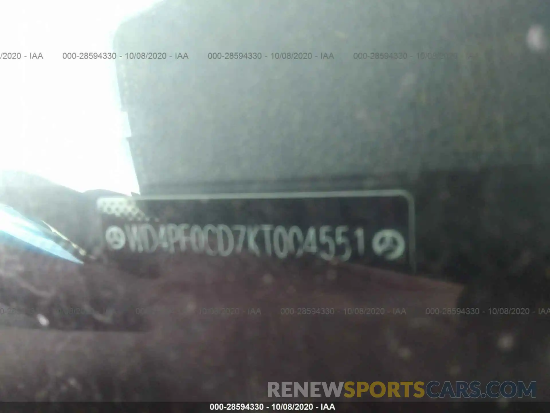 9 Photograph of a damaged car WD4PF0CD7KT004551 MERCEDES-BENZ SPRINTER VAN 2019