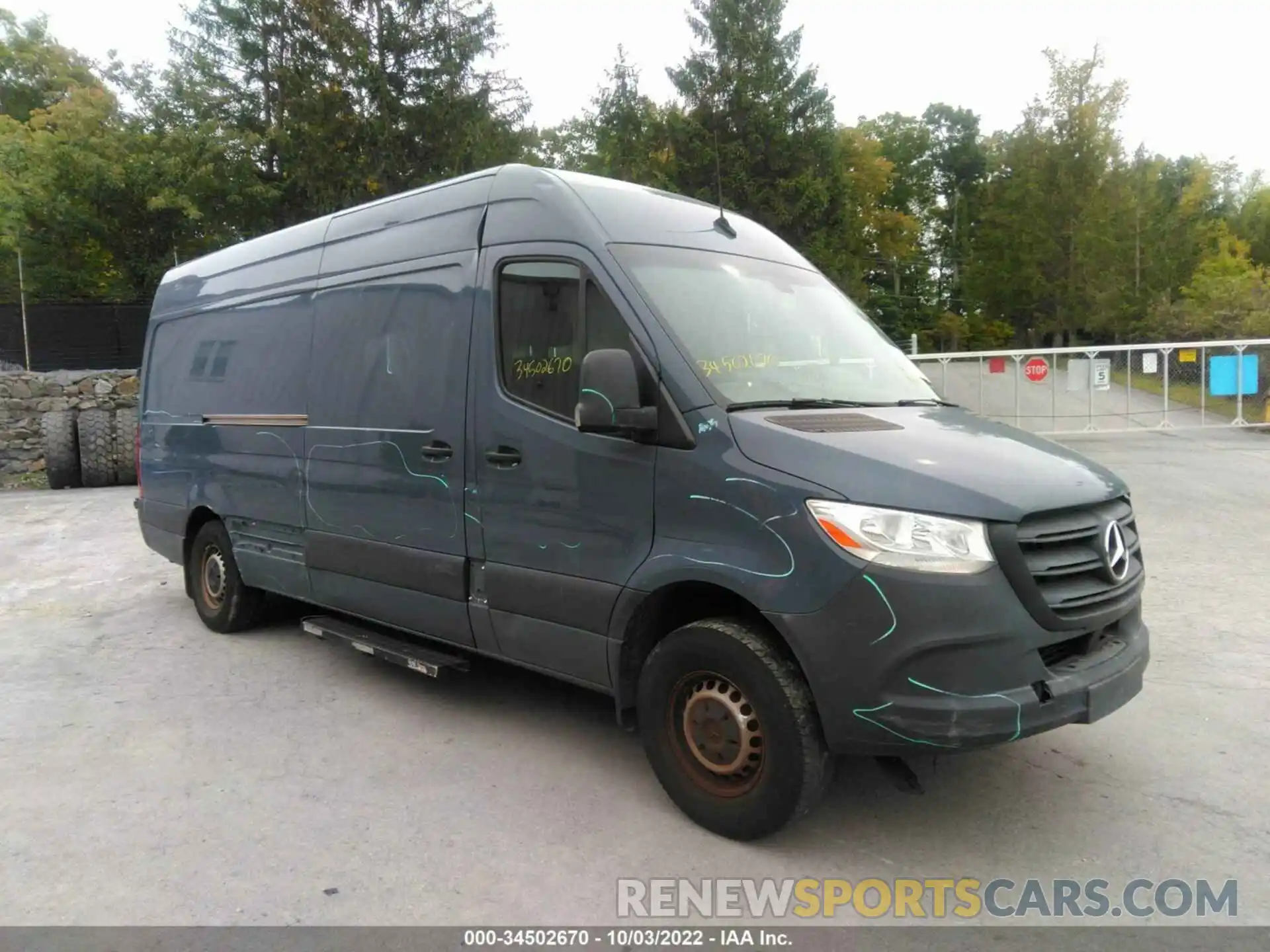 1 Photograph of a damaged car WD4PF1CD1KP146716 MERCEDES-BENZ SPRINTER VAN 2019