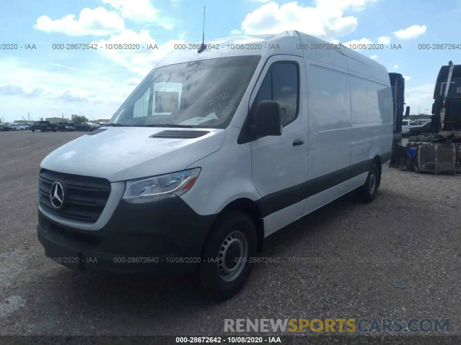 2 Фотография поврежденного автомобиля WD4PF1CD3KP154607 MERCEDES-BENZ SPRINTER VAN 2019