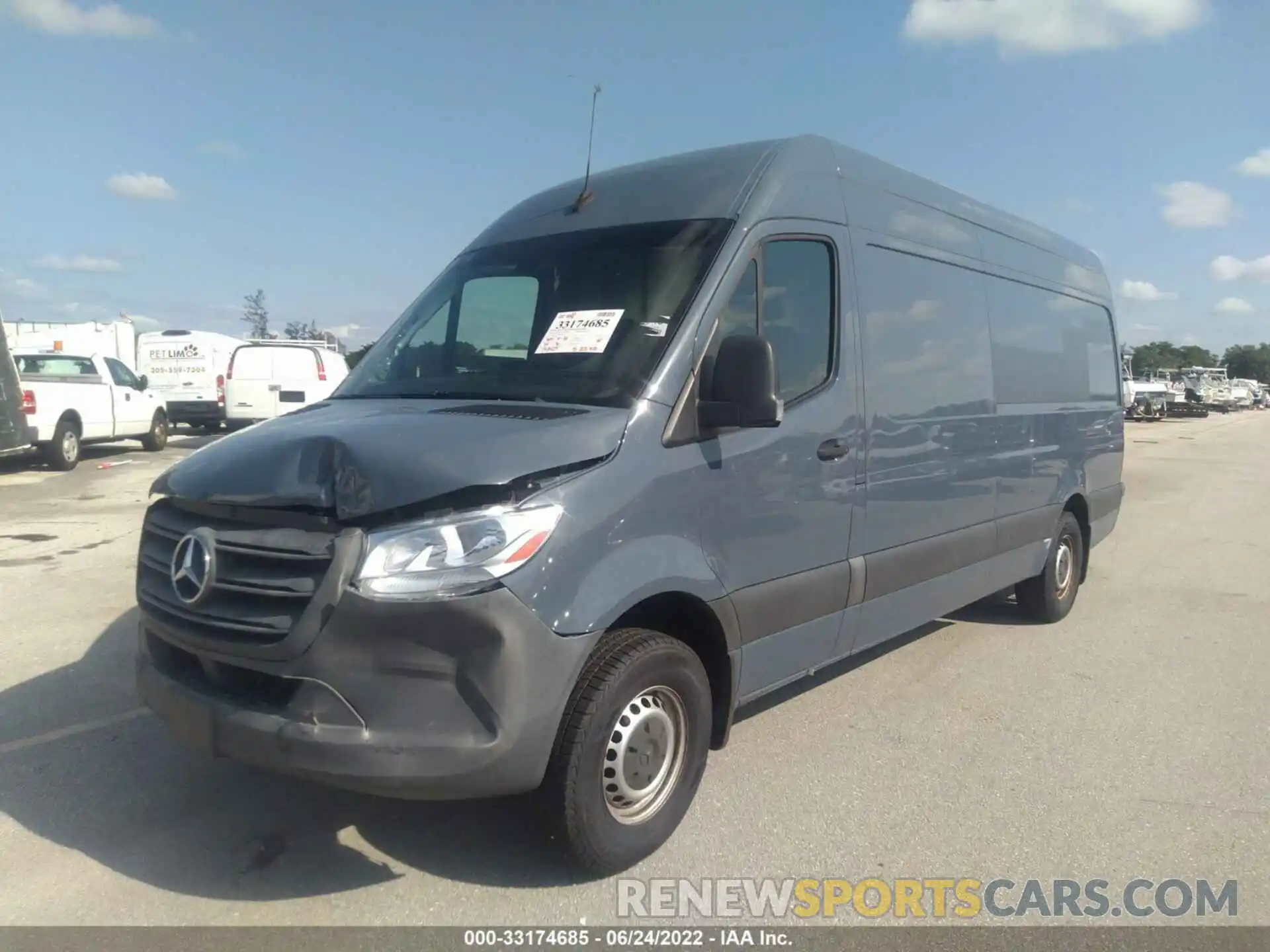 2 Фотография поврежденного автомобиля WD4PF1CD5KT012282 MERCEDES-BENZ SPRINTER VAN 2019