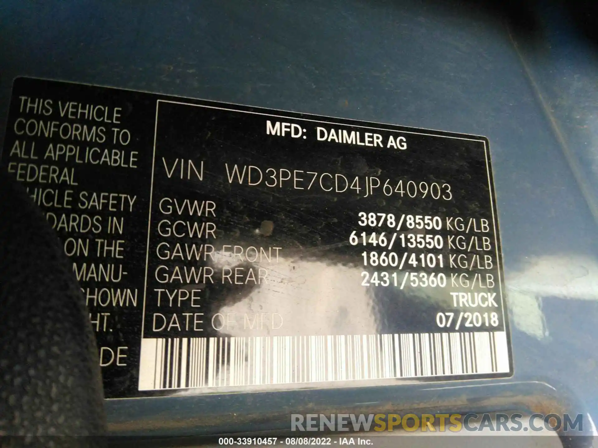 9 Photograph of a damaged car WD4PF1CD7KT012705 MERCEDES-BENZ SPRINTER VAN 2019