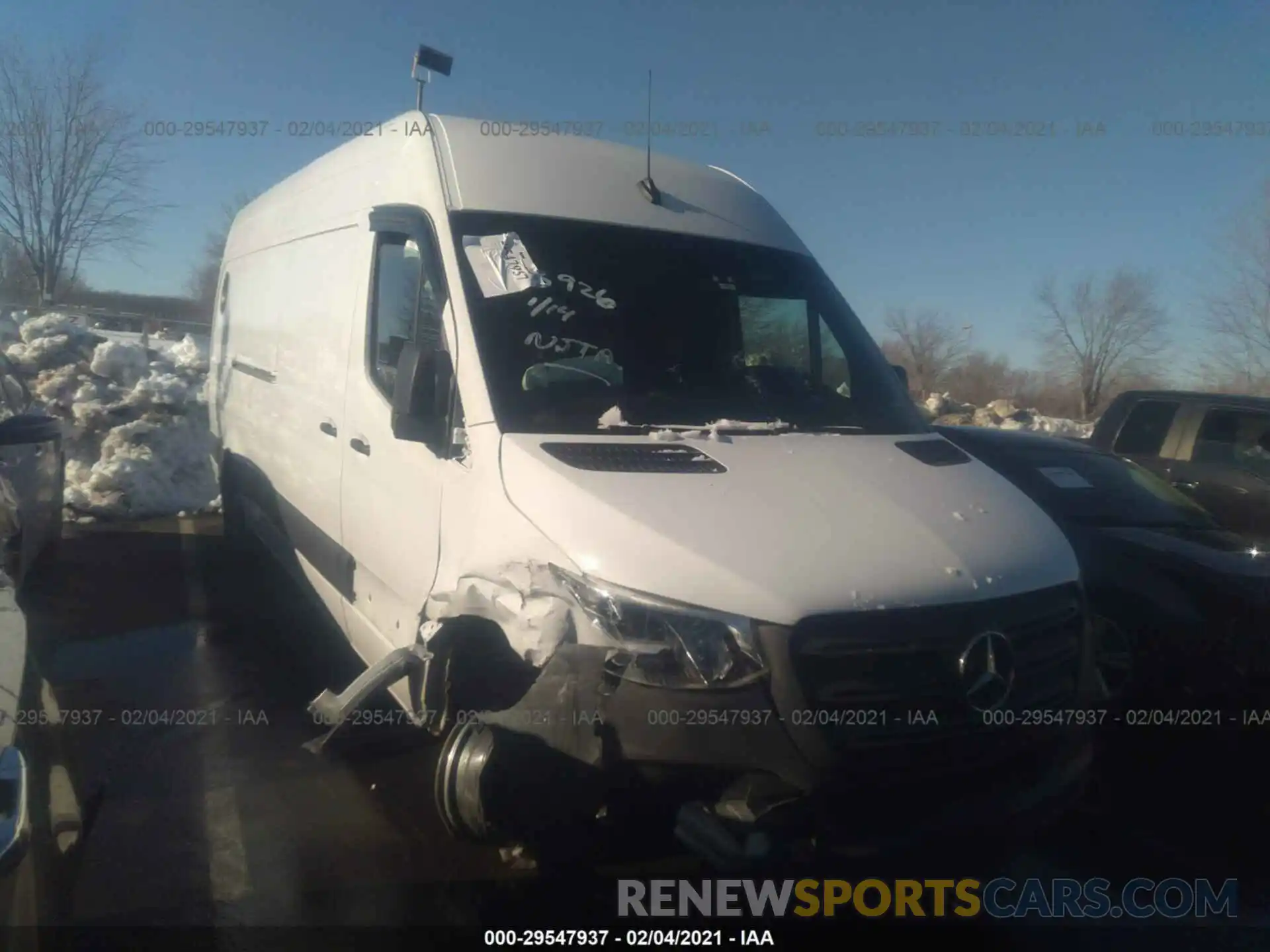 1 Photograph of a damaged car WD4PF1ED1KT013460 MERCEDES-BENZ SPRINTER VAN 2019