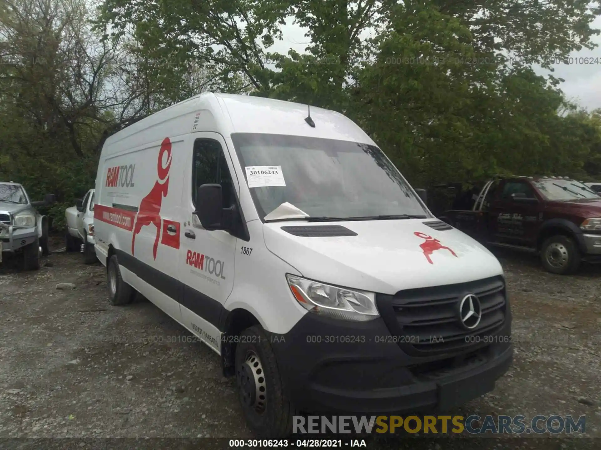 1 Photograph of a damaged car WD4PF4CD7KP162100 MERCEDES-BENZ SPRINTER VAN 2019