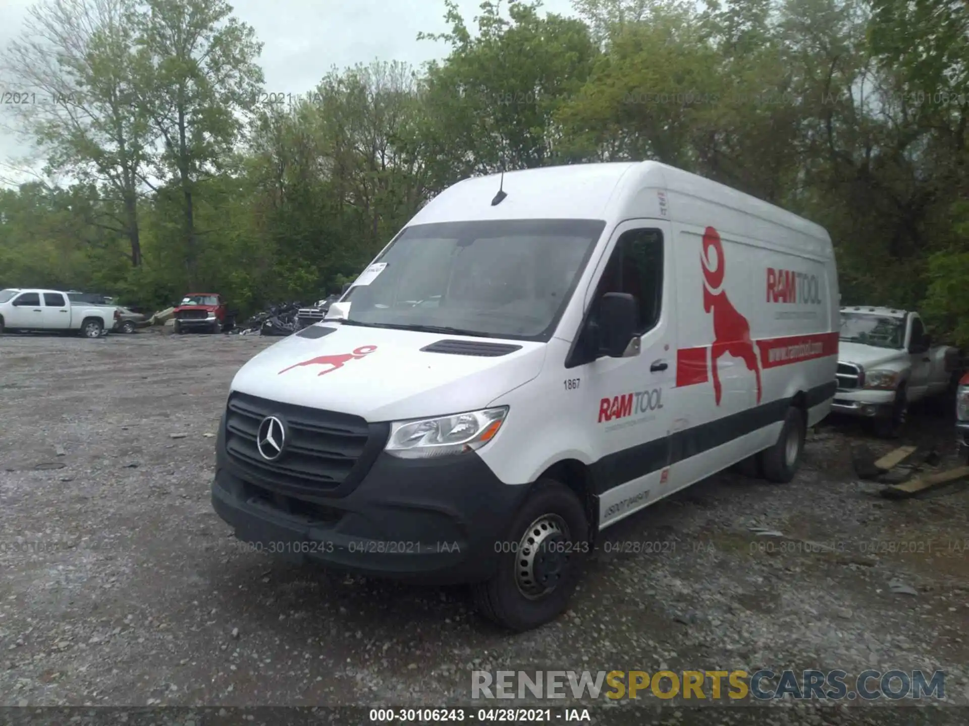 2 Photograph of a damaged car WD4PF4CD7KP162100 MERCEDES-BENZ SPRINTER VAN 2019