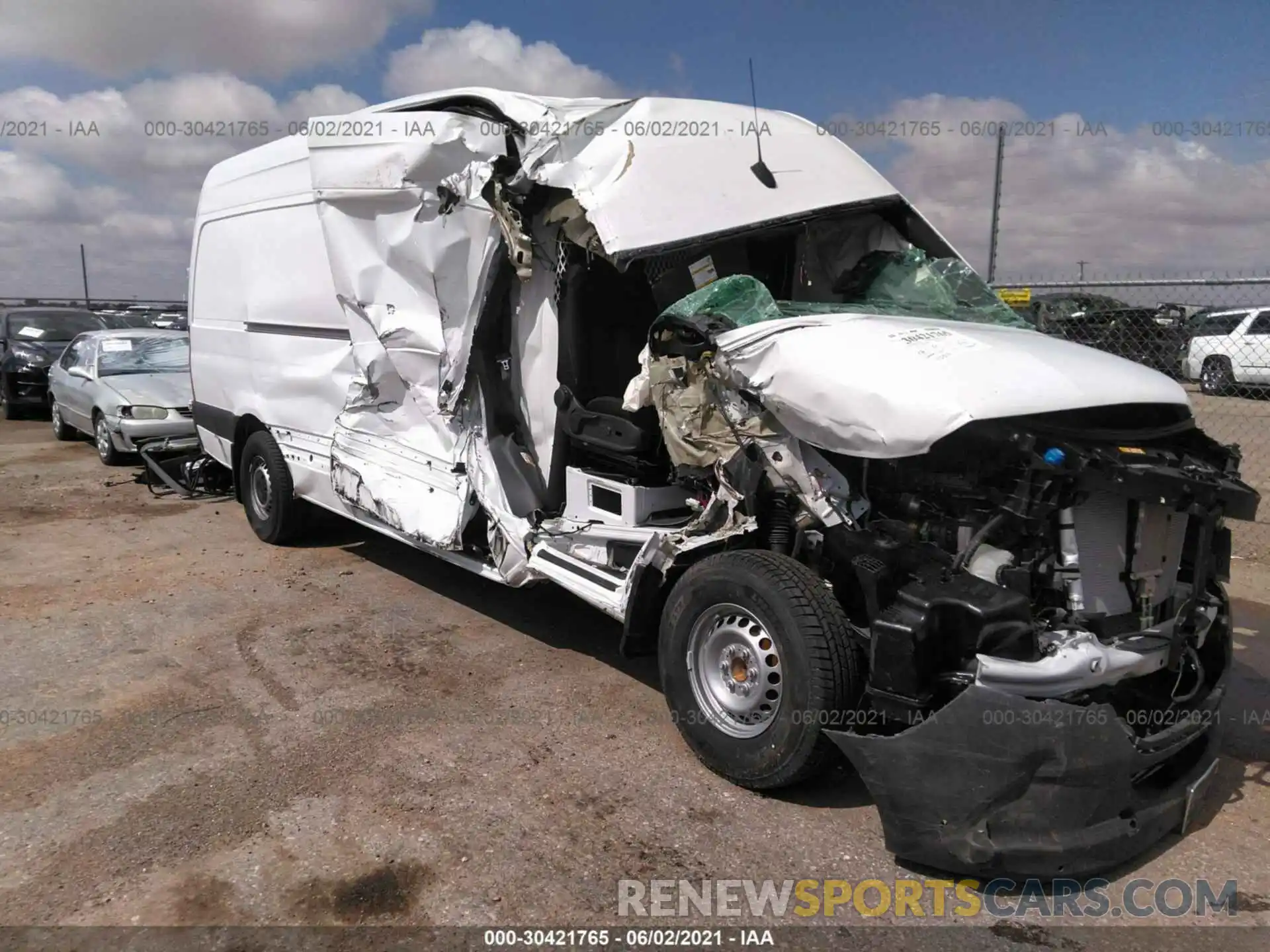 1 Photograph of a damaged car W1W4DCHY3LT039481 MERCEDES-BENZ SPRINTER VAN 2020