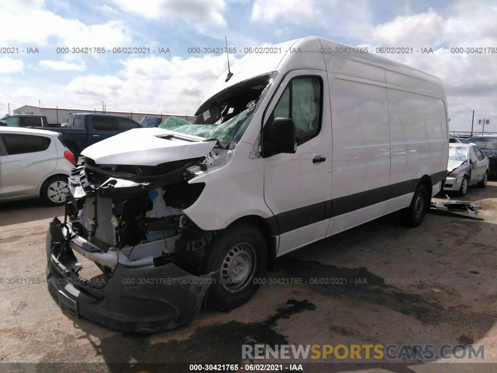 2 Photograph of a damaged car W1W4DCHY3LT039481 MERCEDES-BENZ SPRINTER VAN 2020