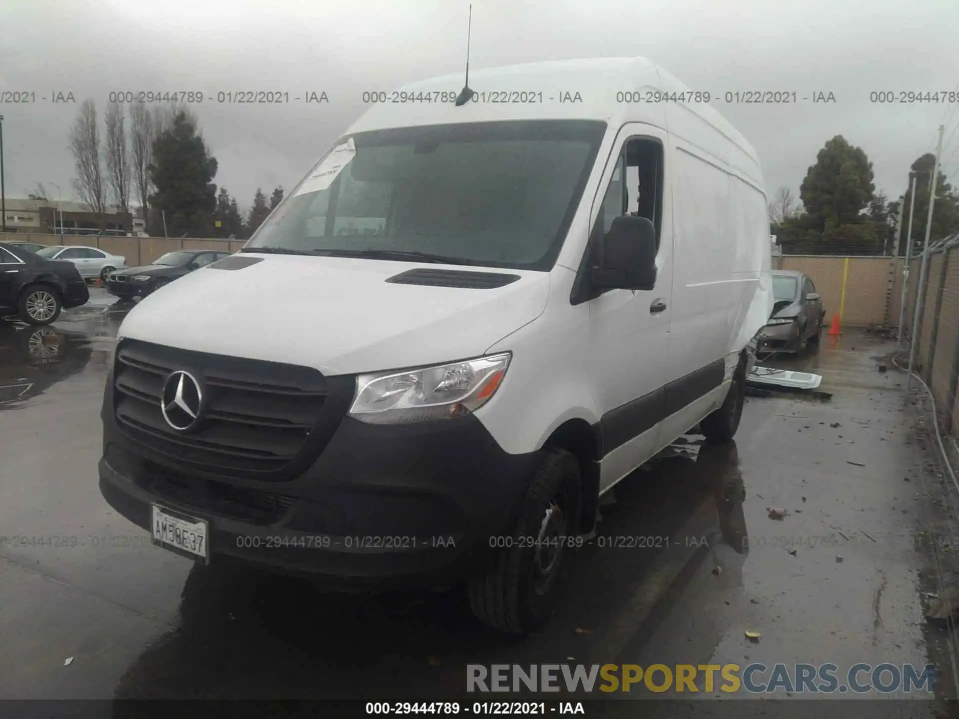 2 Photograph of a damaged car W1W4EBHY1LT027868 MERCEDES-BENZ SPRINTER VAN 2020