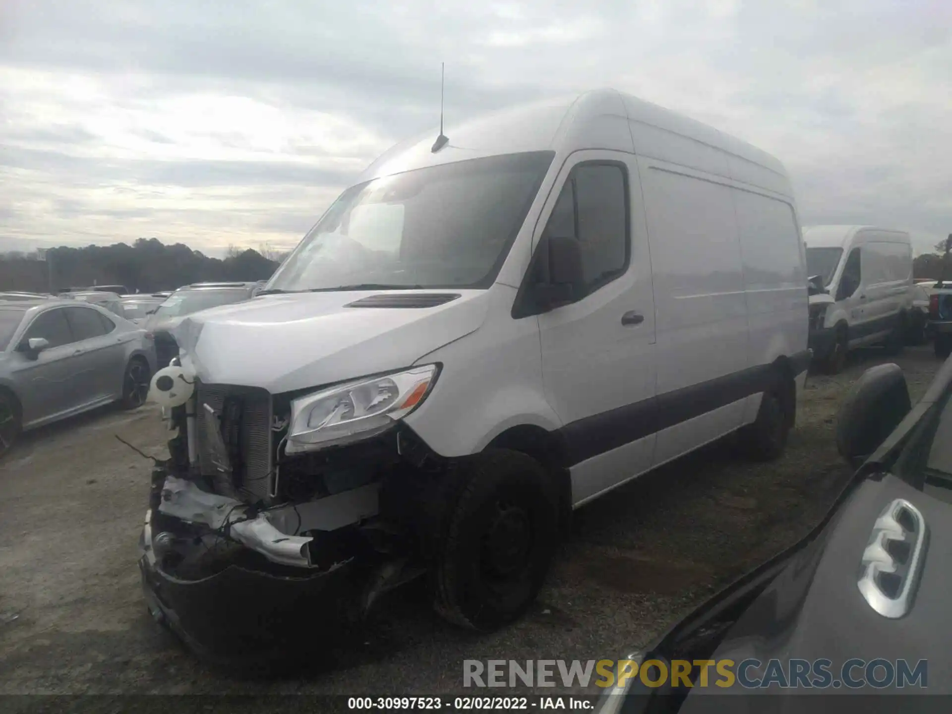 2 Photograph of a damaged car W1W4EBHY7LP314544 MERCEDES-BENZ SPRINTER VAN 2020