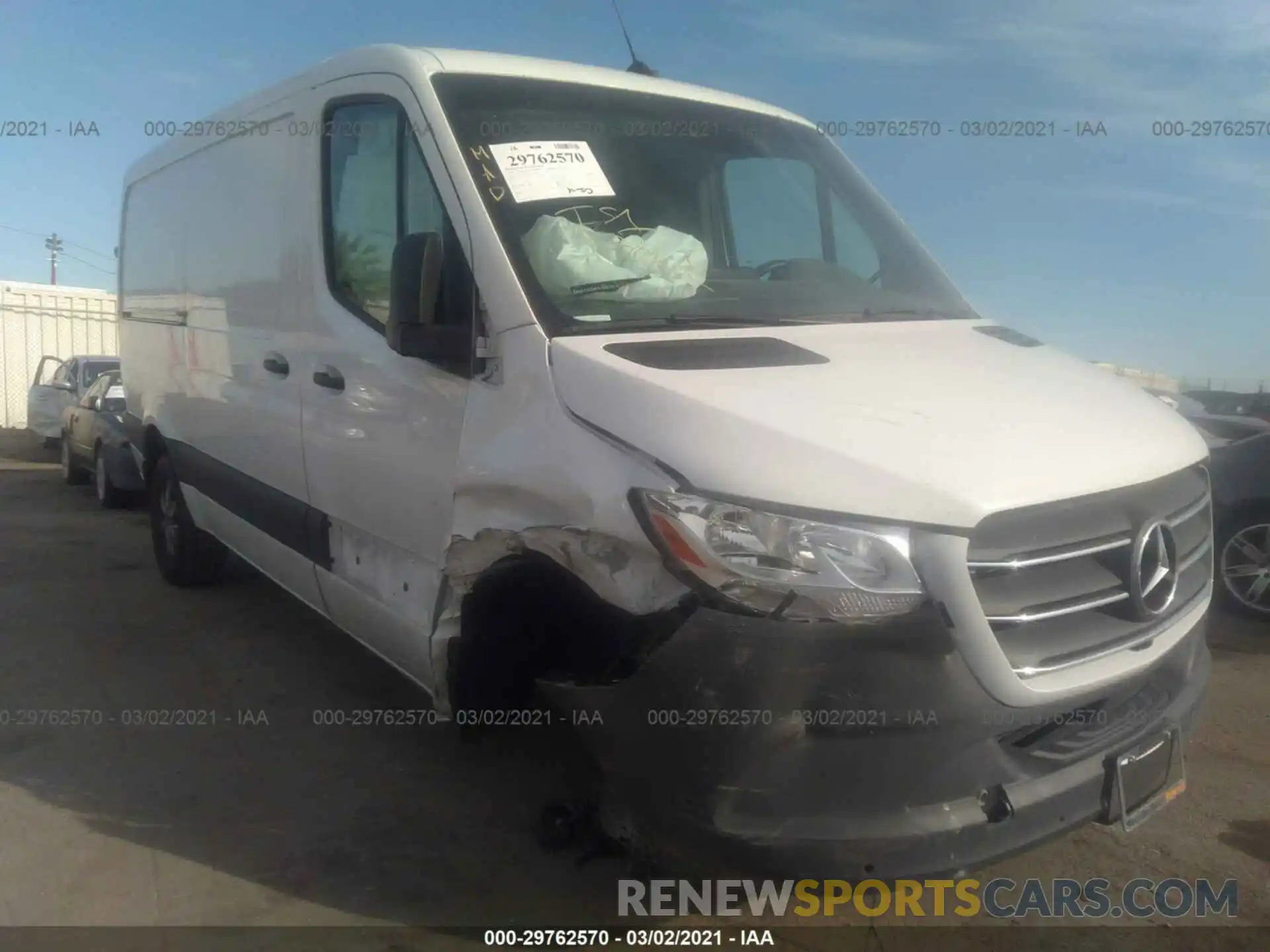 1 Photograph of a damaged car W1W4EBVY6LT022024 MERCEDES-BENZ SPRINTER VAN 2020