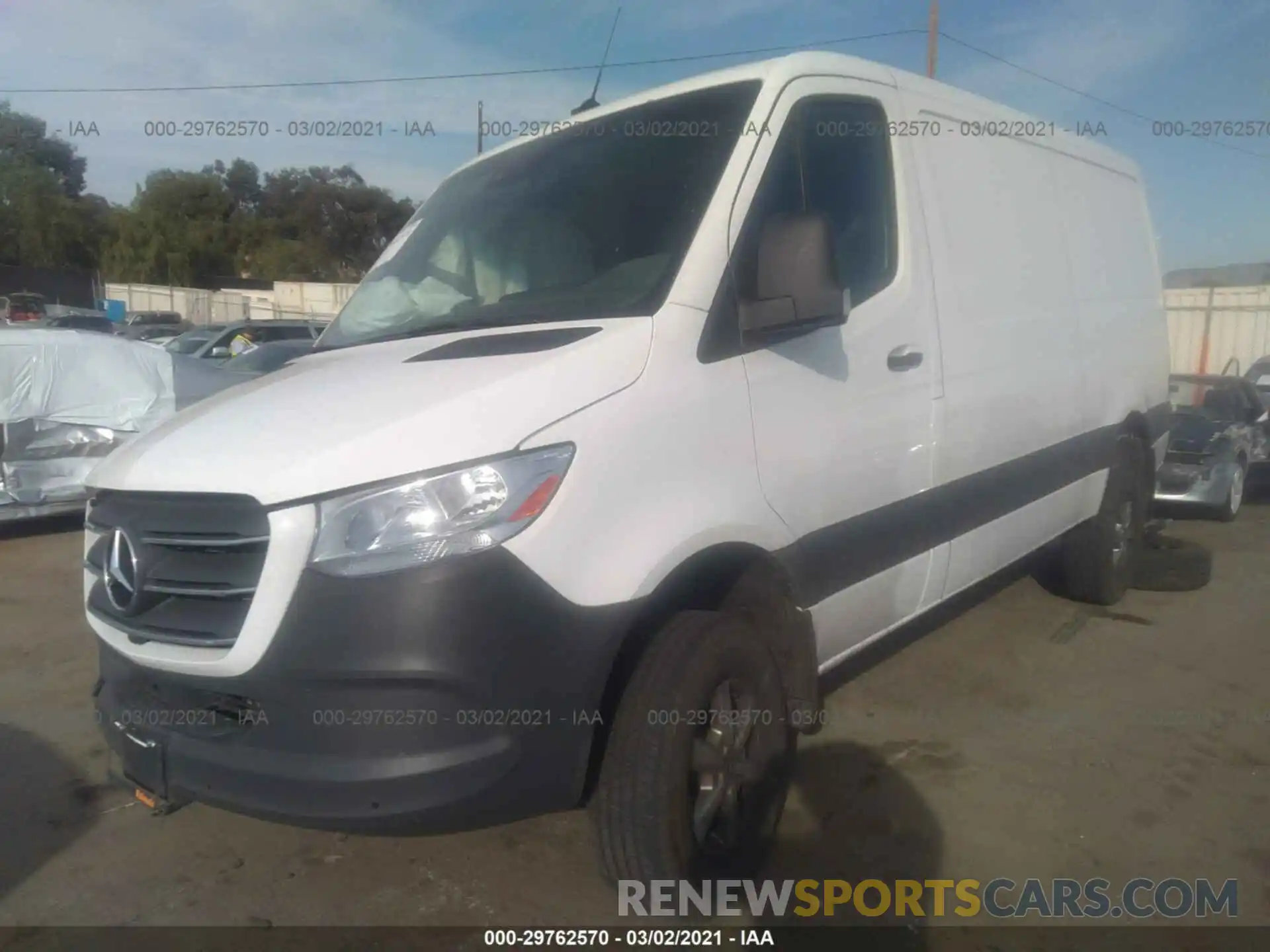 2 Photograph of a damaged car W1W4EBVY6LT022024 MERCEDES-BENZ SPRINTER VAN 2020