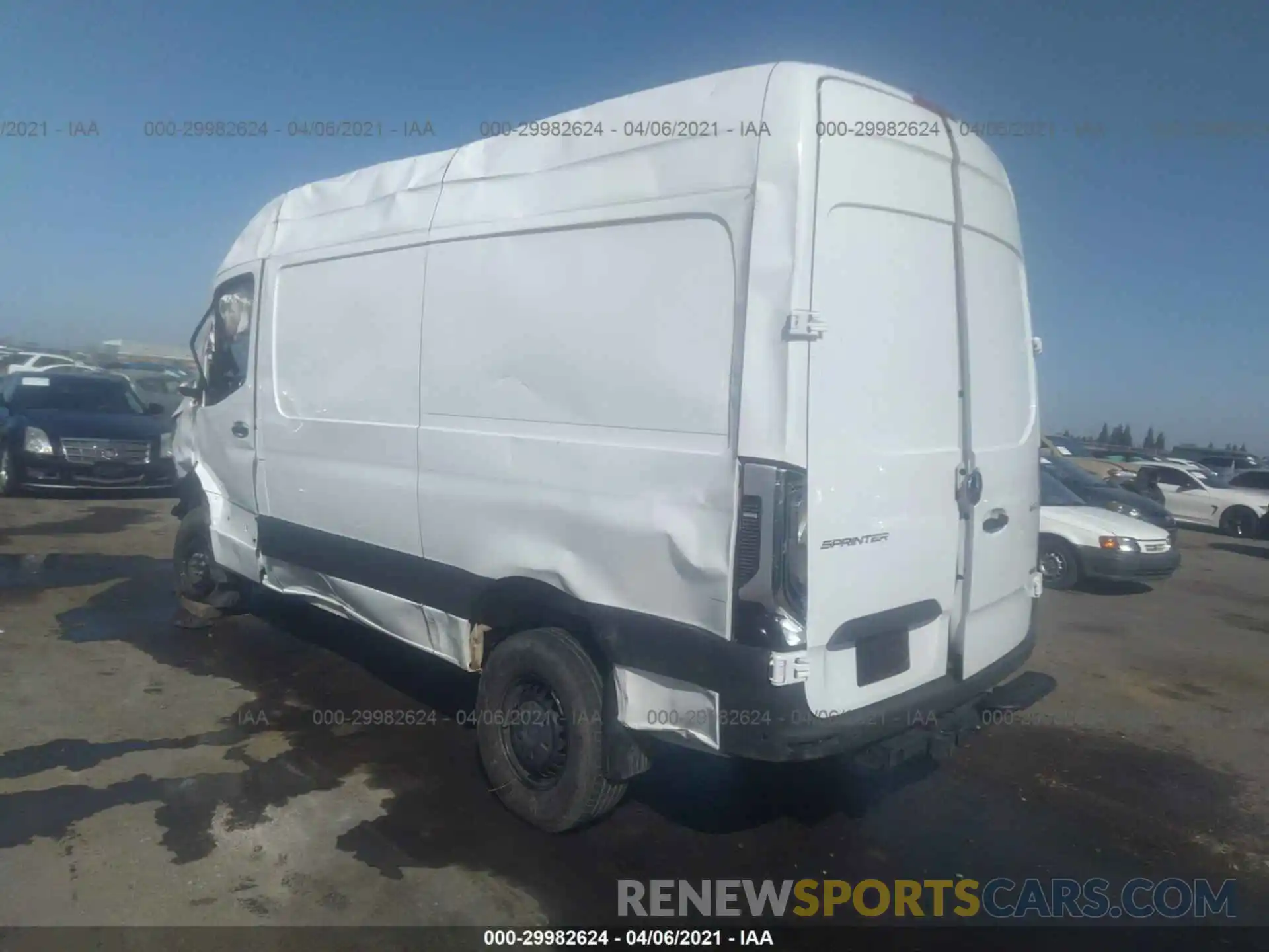 3 Фотография поврежденного автомобиля W1W4EBVYXLT021216 MERCEDES-BENZ SPRINTER VAN 2020