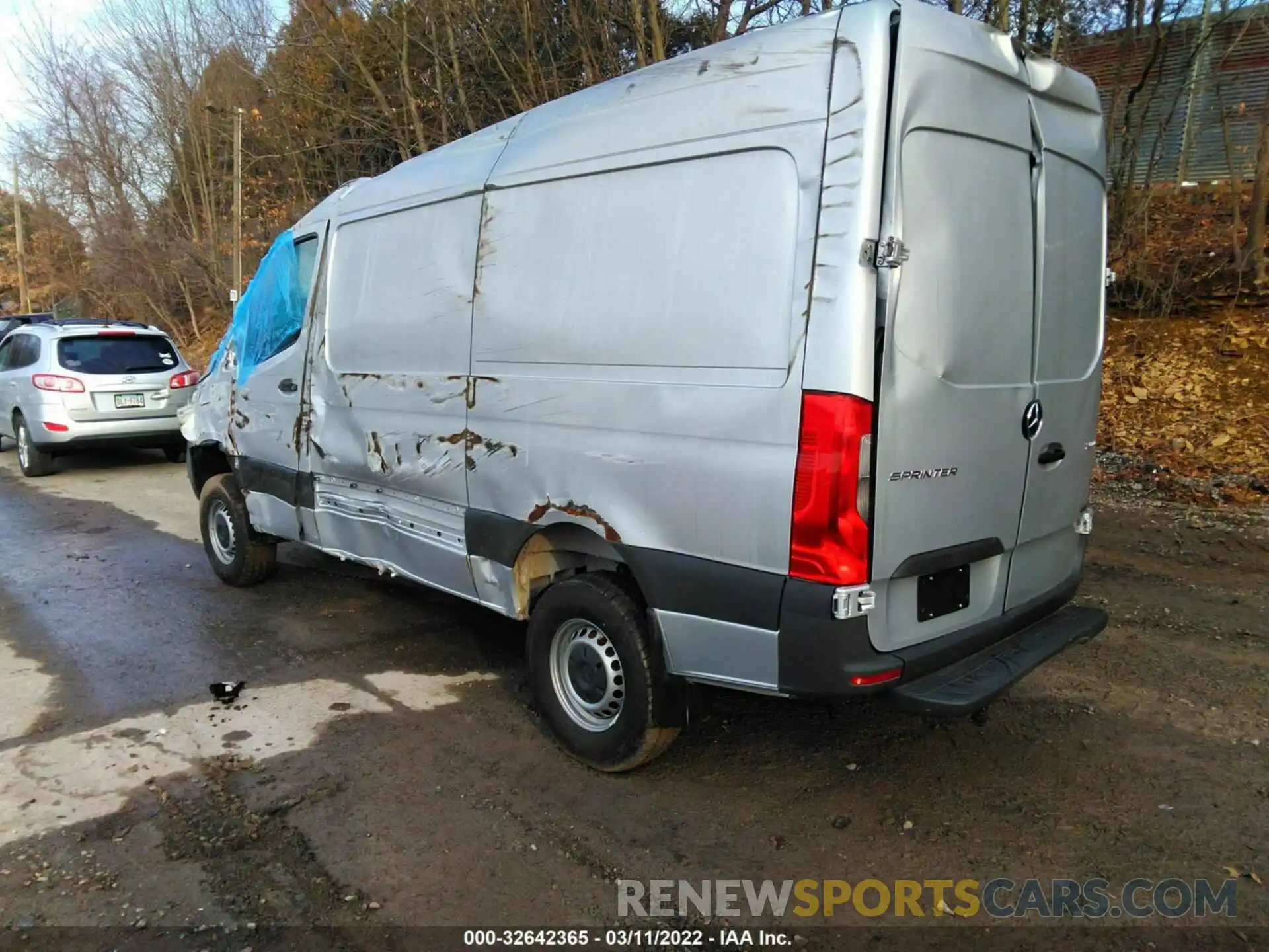 3 Фотография поврежденного автомобиля W1W4EBVYXLT033298 MERCEDES-BENZ SPRINTER VAN 2020