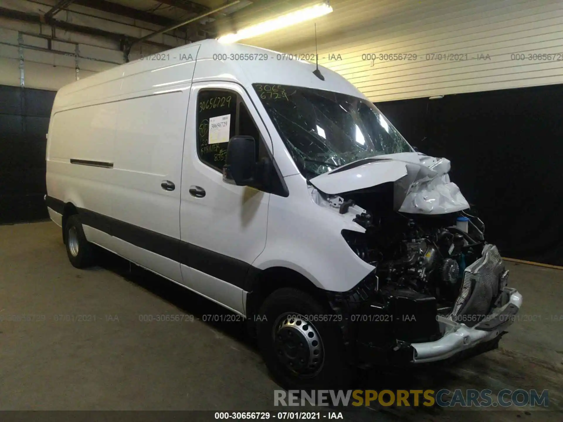 1 Photograph of a damaged car W1W8EC3Y4LP265110 MERCEDES-BENZ SPRINTER VAN 2020