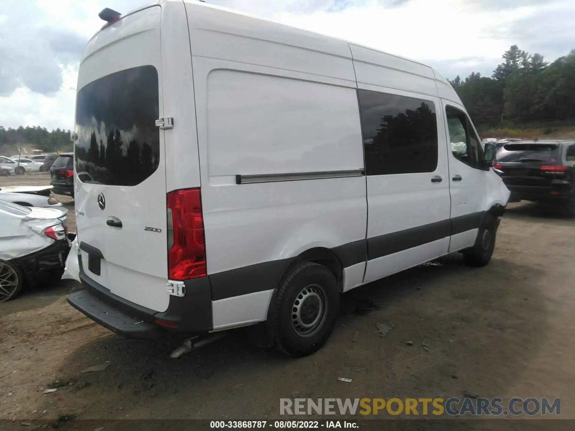 4 Фотография поврежденного автомобиля W1W4DBHY6MT054228 MERCEDES-BENZ SPRINTER VAN 2021