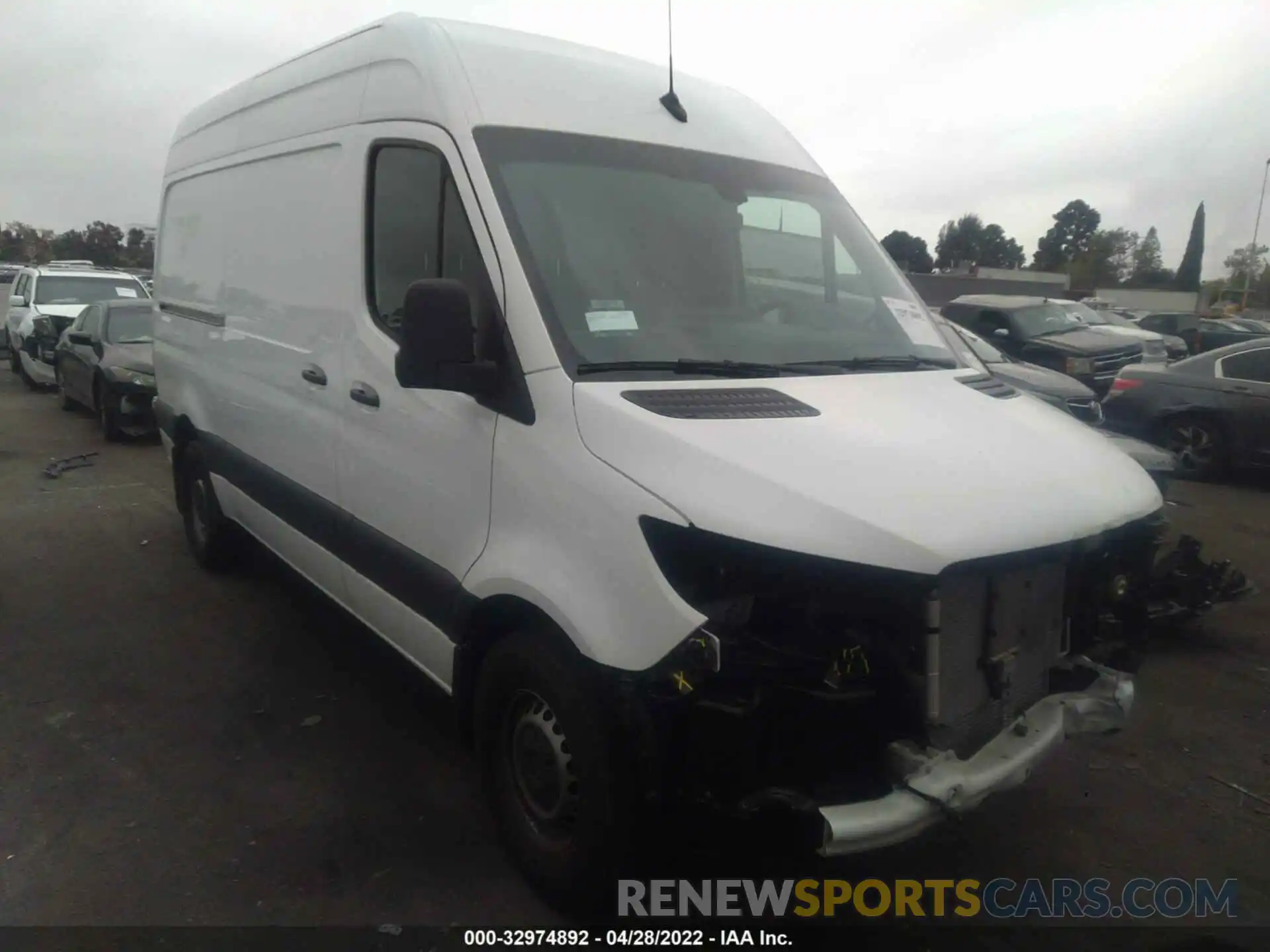 1 Photograph of a damaged car W1W4DBHY9MT045409 MERCEDES-BENZ SPRINTER VAN 2021