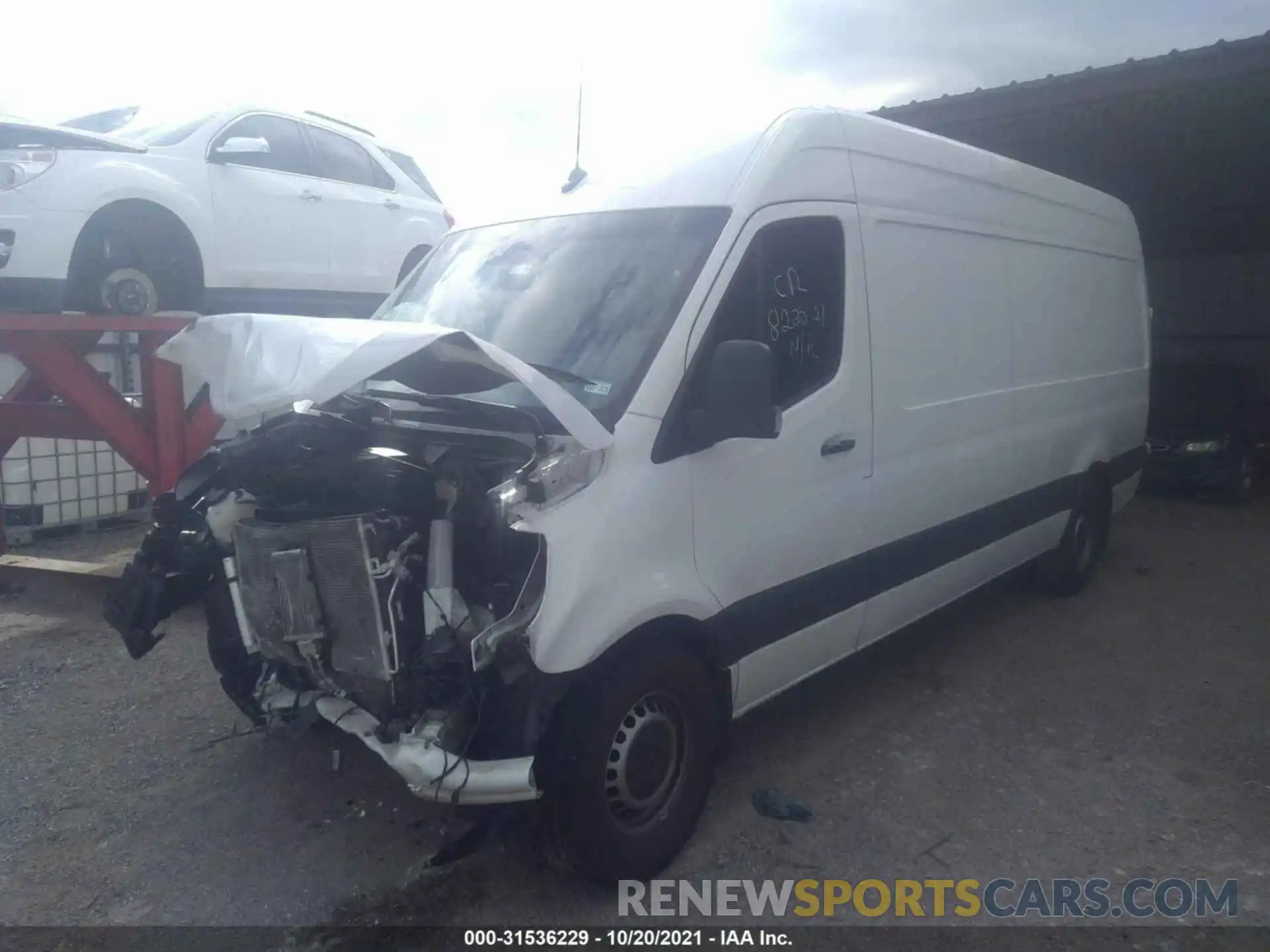 2 Photograph of a damaged car W1W4DCHY8MT048582 MERCEDES-BENZ SPRINTER VAN 2021