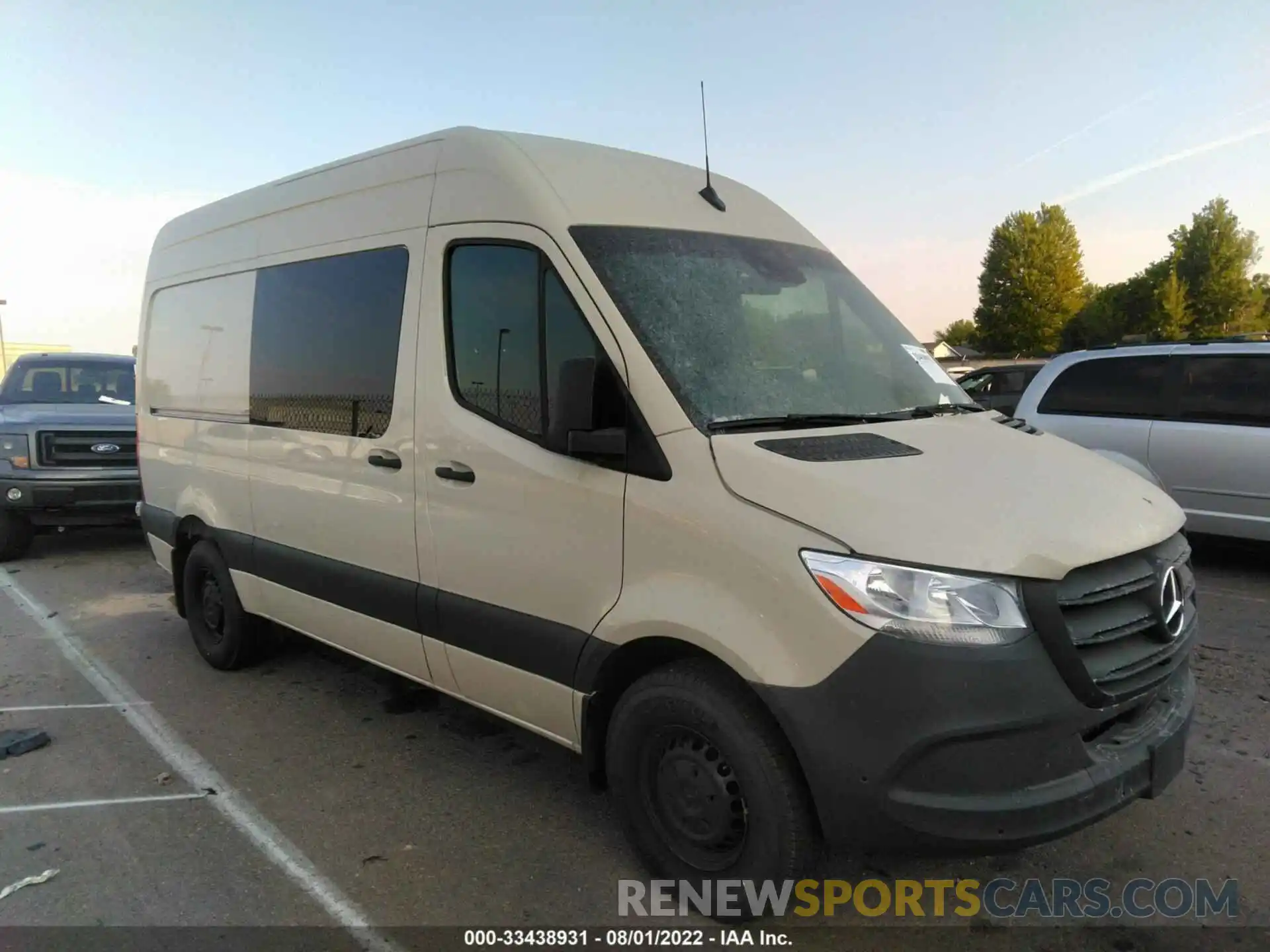 1 Photograph of a damaged car W1W4DBHY3NT092095 MERCEDES-BENZ SPRINTER VAN 2022