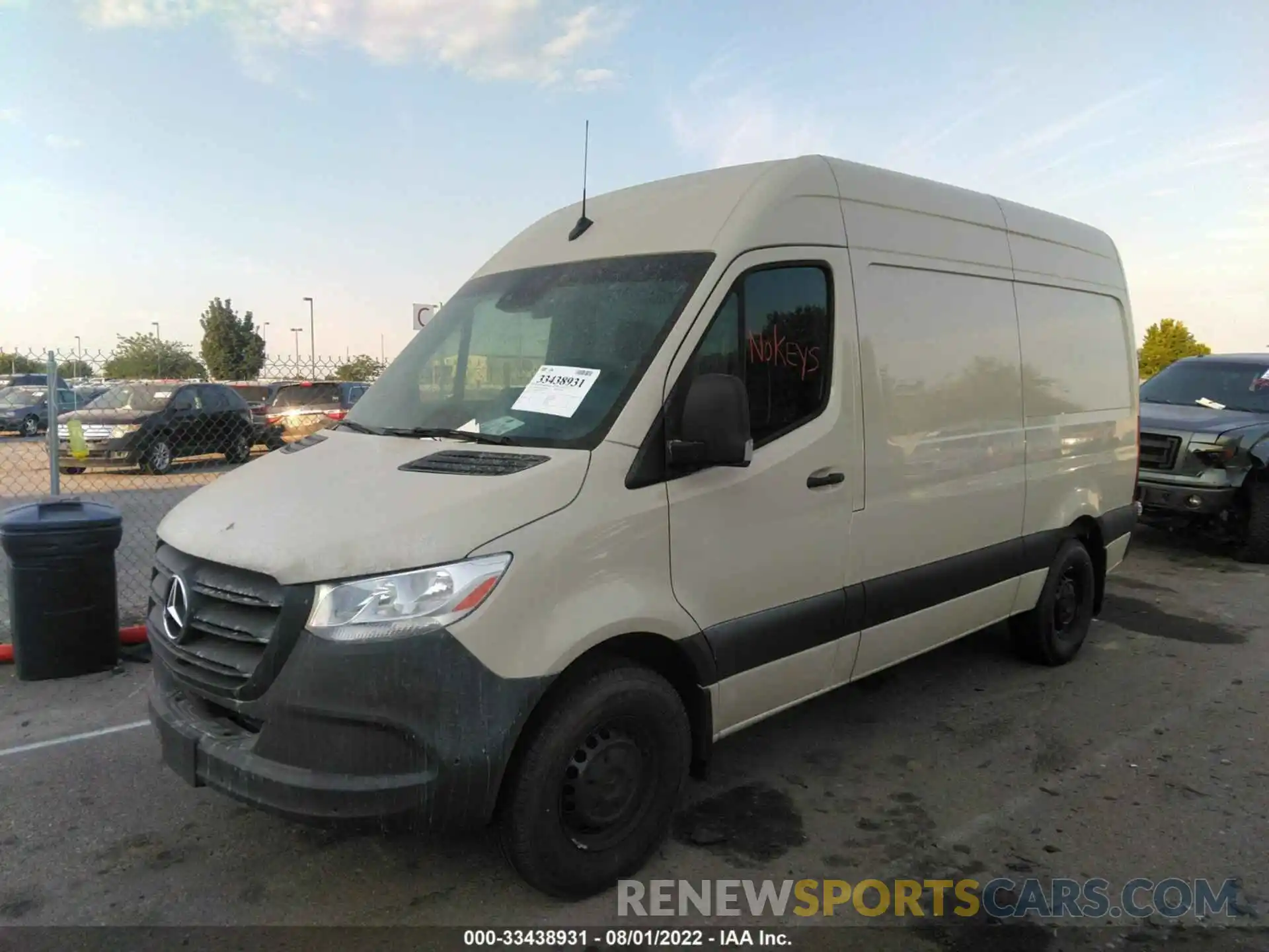 2 Photograph of a damaged car W1W4DBHY3NT092095 MERCEDES-BENZ SPRINTER VAN 2022