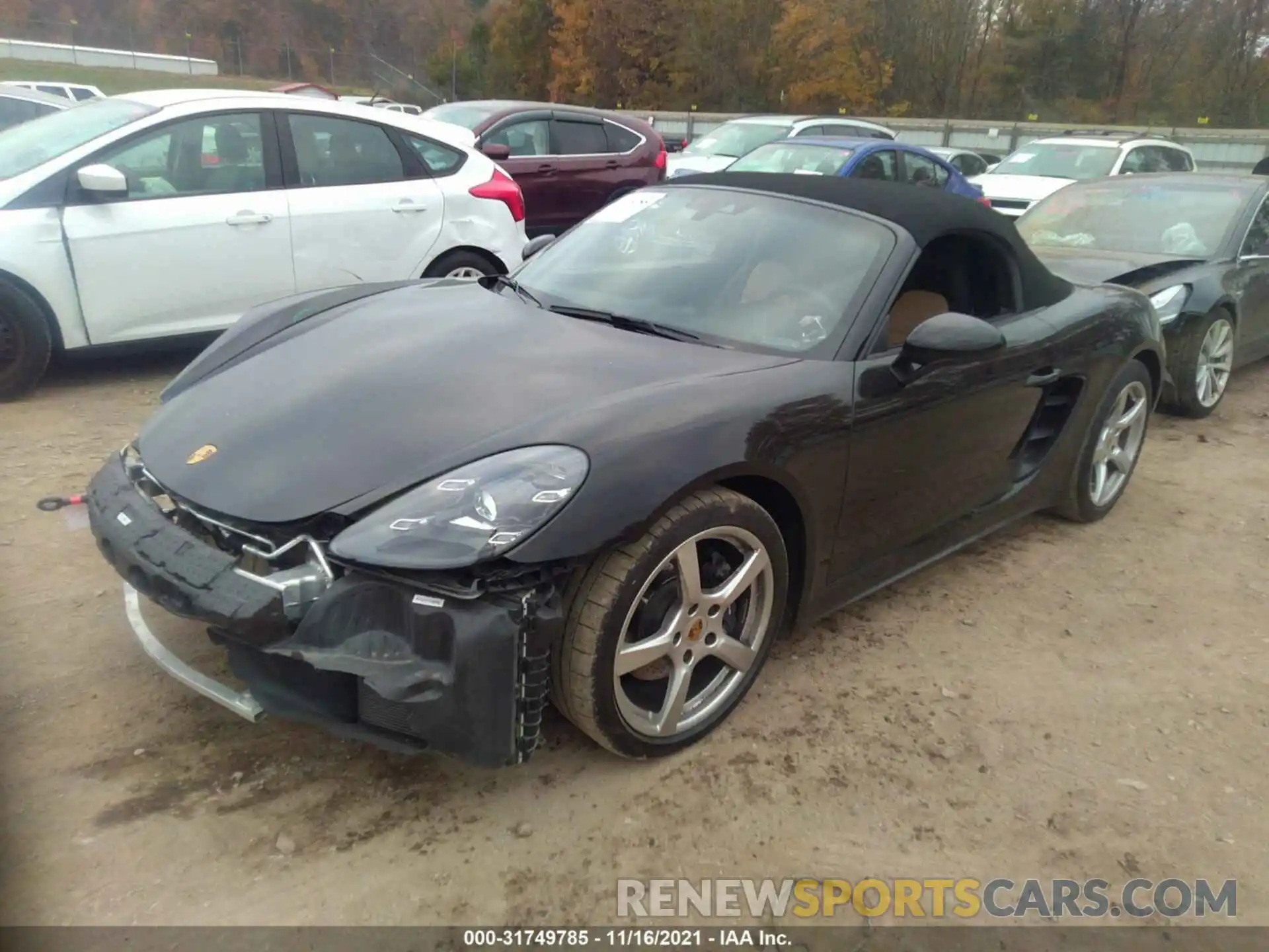 2 Фотография поврежденного автомобиля WP0CA2A88KS210928 PORSCHE 718 BOXSTER 2019