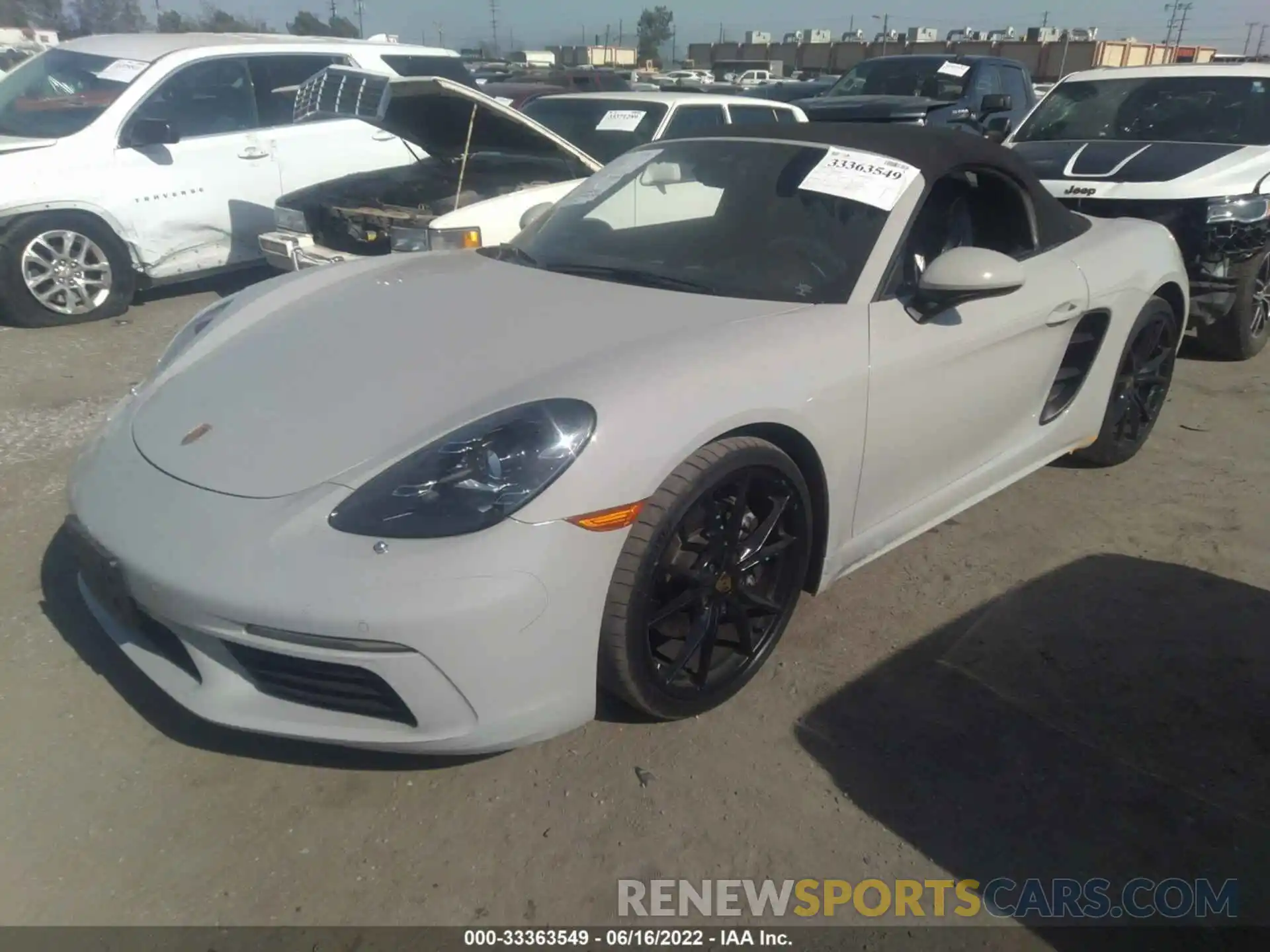 2 Фотография поврежденного автомобиля WP0CA2A80MS210411 PORSCHE 718 BOXSTER 2021