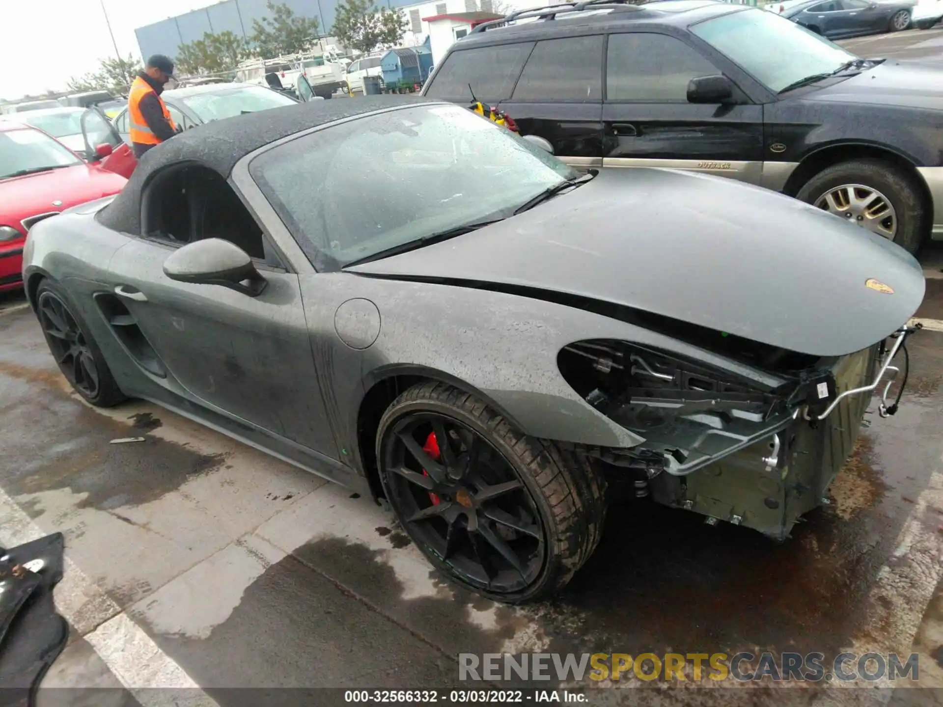 1 Photograph of a damaged car WP0CD2A82MS232174 PORSCHE 718 BOXSTER 2021