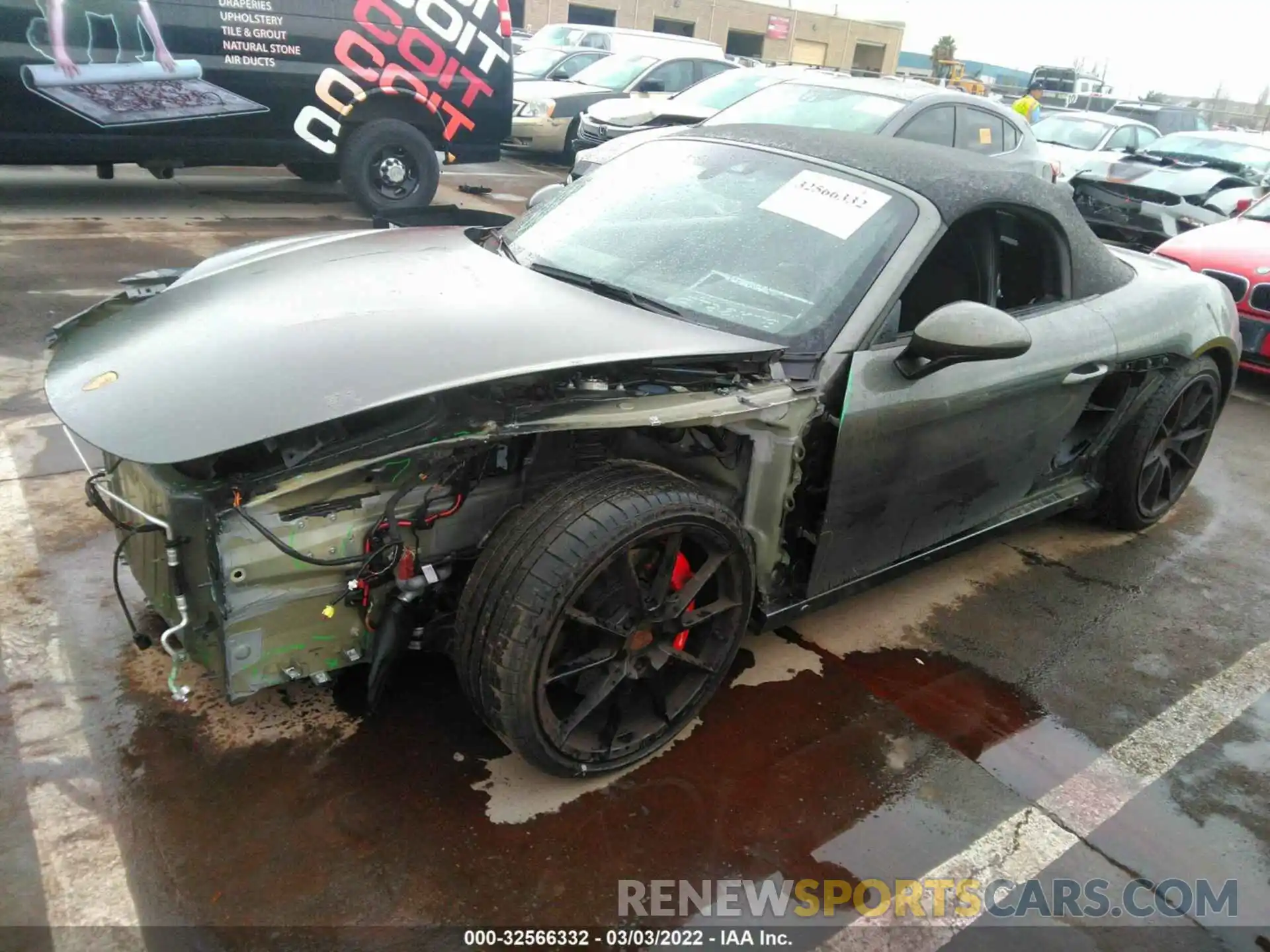 2 Фотография поврежденного автомобиля WP0CD2A82MS232174 PORSCHE 718 BOXSTER 2021