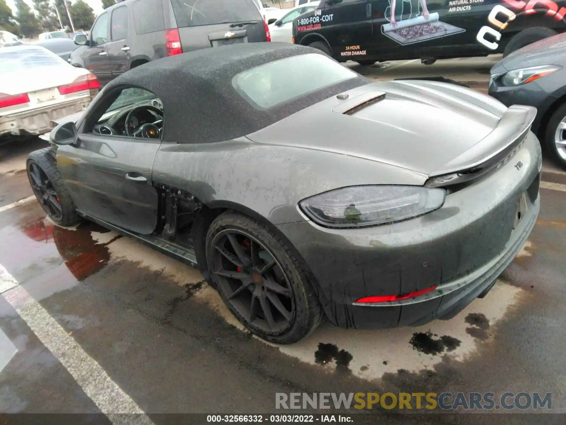 3 Фотография поврежденного автомобиля WP0CD2A82MS232174 PORSCHE 718 BOXSTER 2021