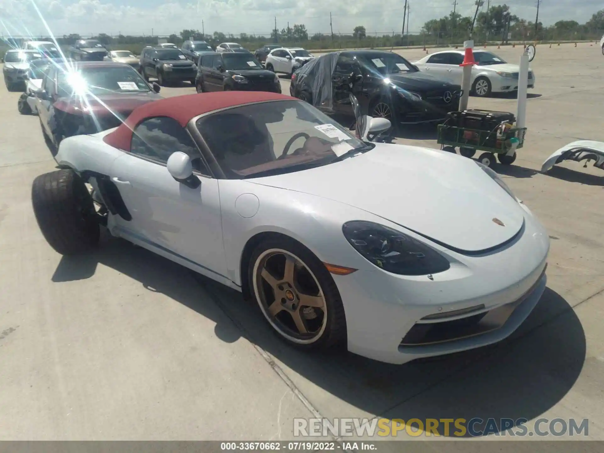 1 Photograph of a damaged car WP0CD2A8XNS228567 PORSCHE 718 BOXSTER 2022