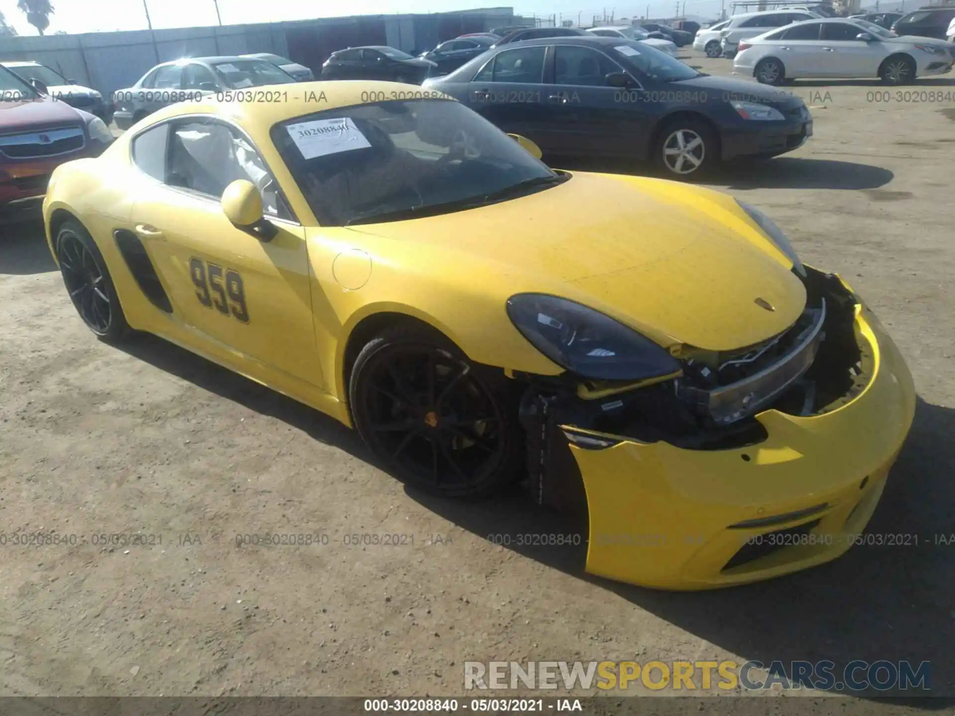 1 Photograph of a damaged car WP0AA2A86KS260234 PORSCHE 718 CAYMAN 2019