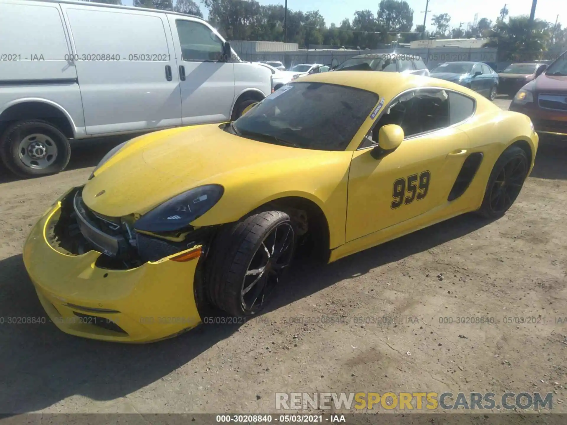 2 Photograph of a damaged car WP0AA2A86KS260234 PORSCHE 718 CAYMAN 2019