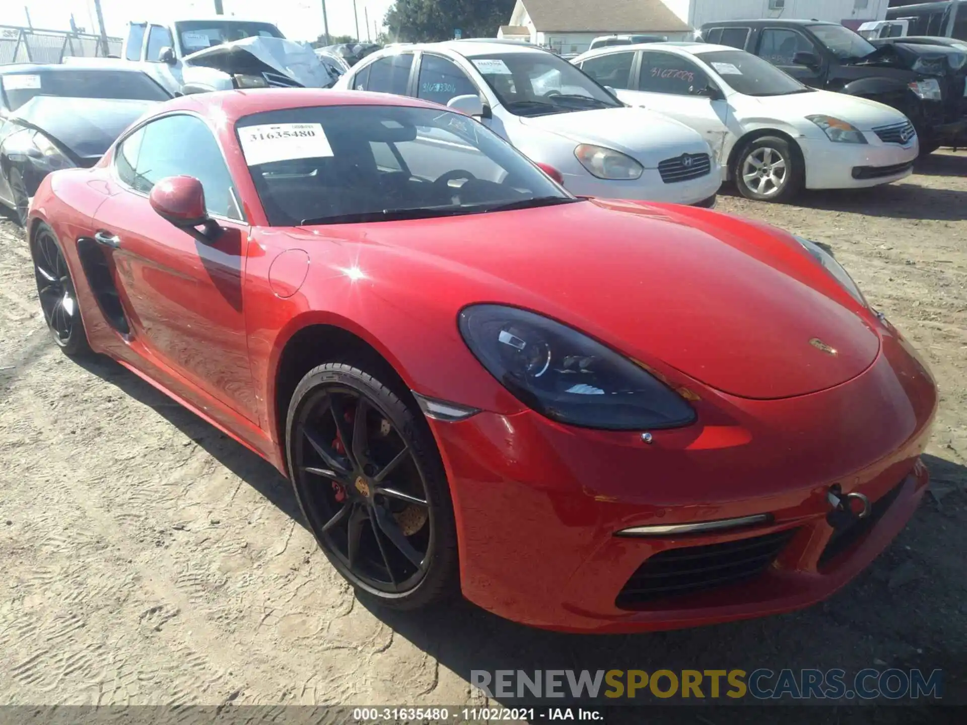 1 Photograph of a damaged car WP0AB2A87KS278383 PORSCHE 718 CAYMAN 2019