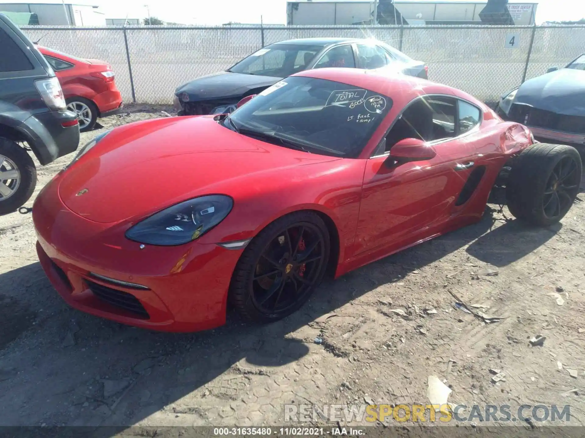 2 Фотография поврежденного автомобиля WP0AB2A87KS278383 PORSCHE 718 CAYMAN 2019