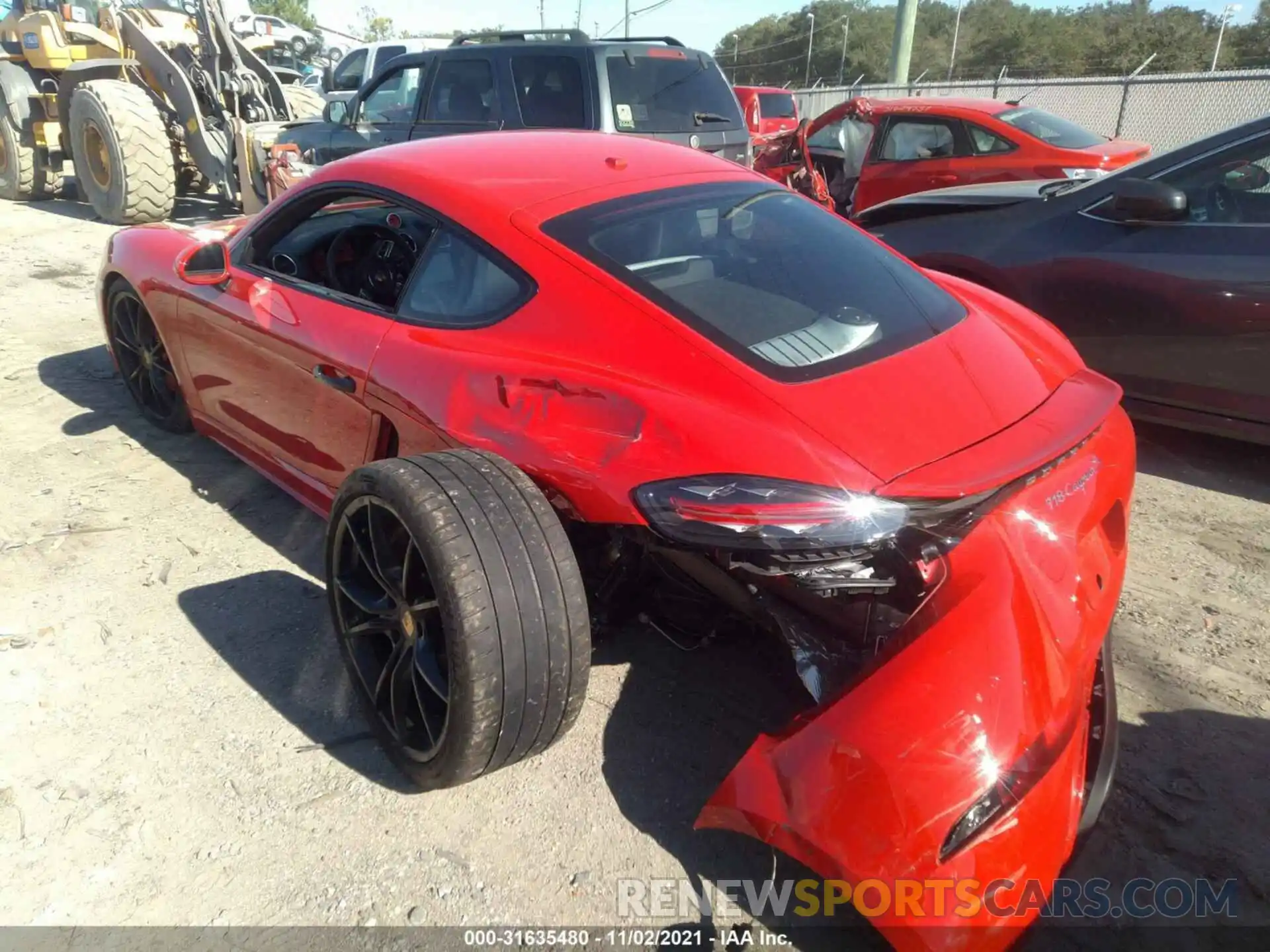 3 Photograph of a damaged car WP0AB2A87KS278383 PORSCHE 718 CAYMAN 2019