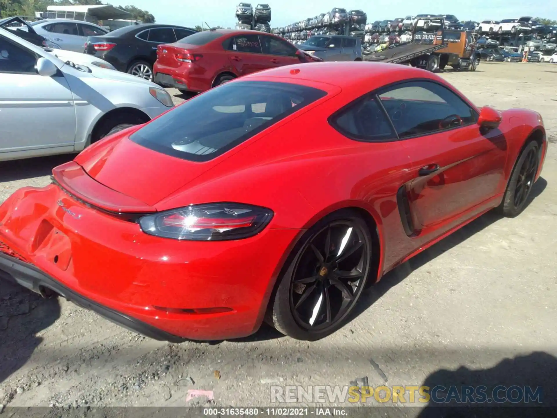 4 Photograph of a damaged car WP0AB2A87KS278383 PORSCHE 718 CAYMAN 2019