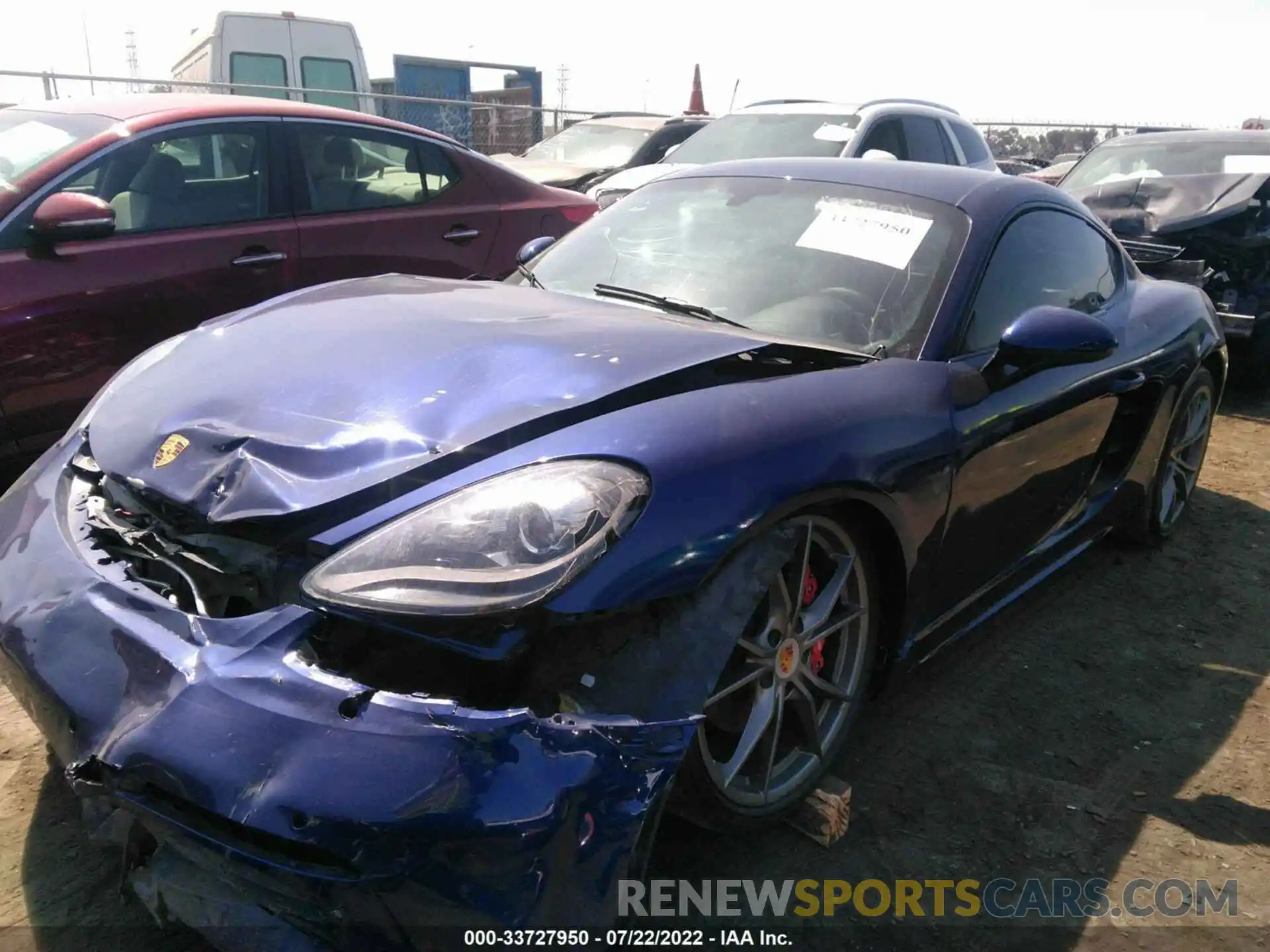 2 Photograph of a damaged car WP0AB2A81LS275089 PORSCHE 718 CAYMAN 2020