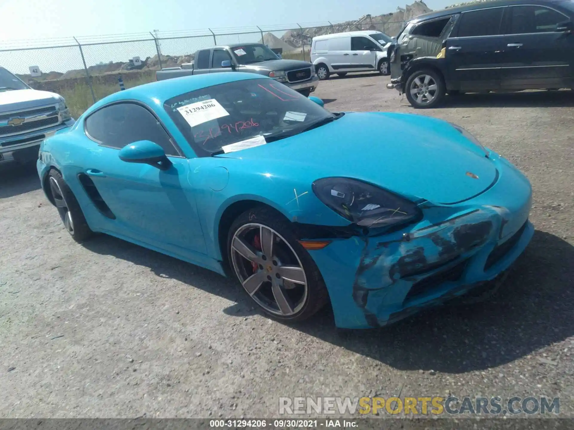 1 Photograph of a damaged car WP0AB2A82LK275117 PORSCHE 718 CAYMAN 2020