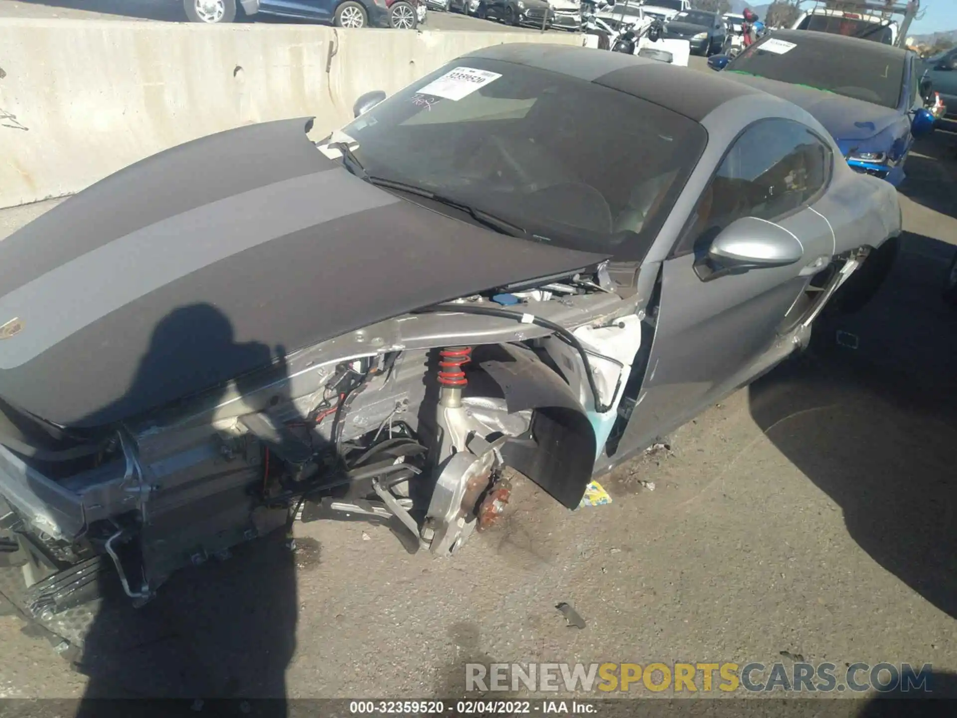 2 Photograph of a damaged car WP0AC2A82LK289466 PORSCHE 718 CAYMAN 2020