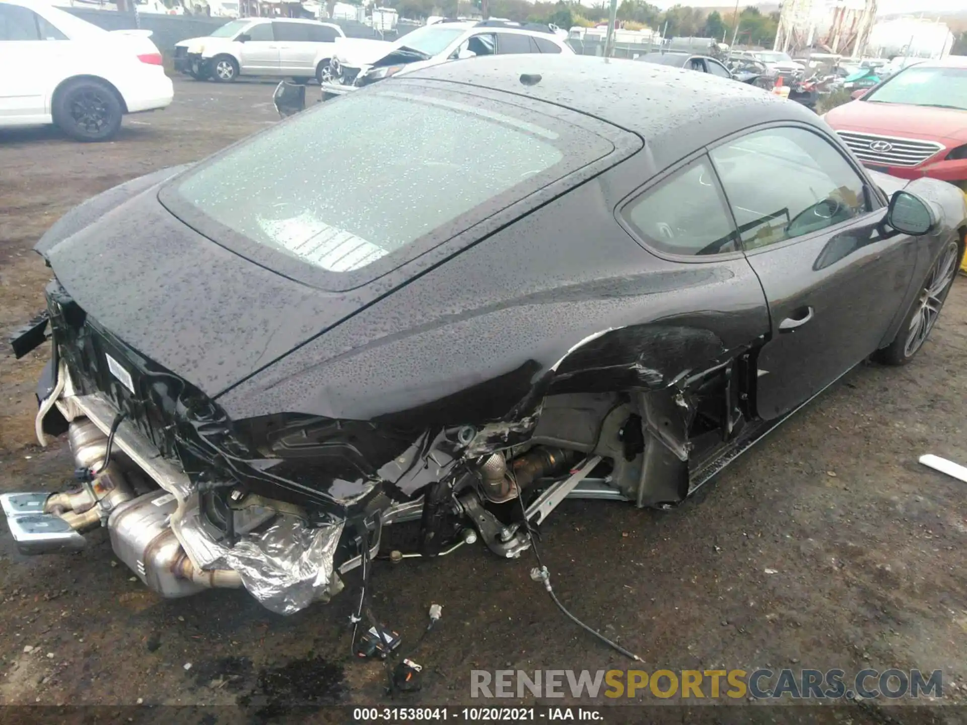 4 Photograph of a damaged car WP0AA2A81MS260208 PORSCHE 718 CAYMAN 2021