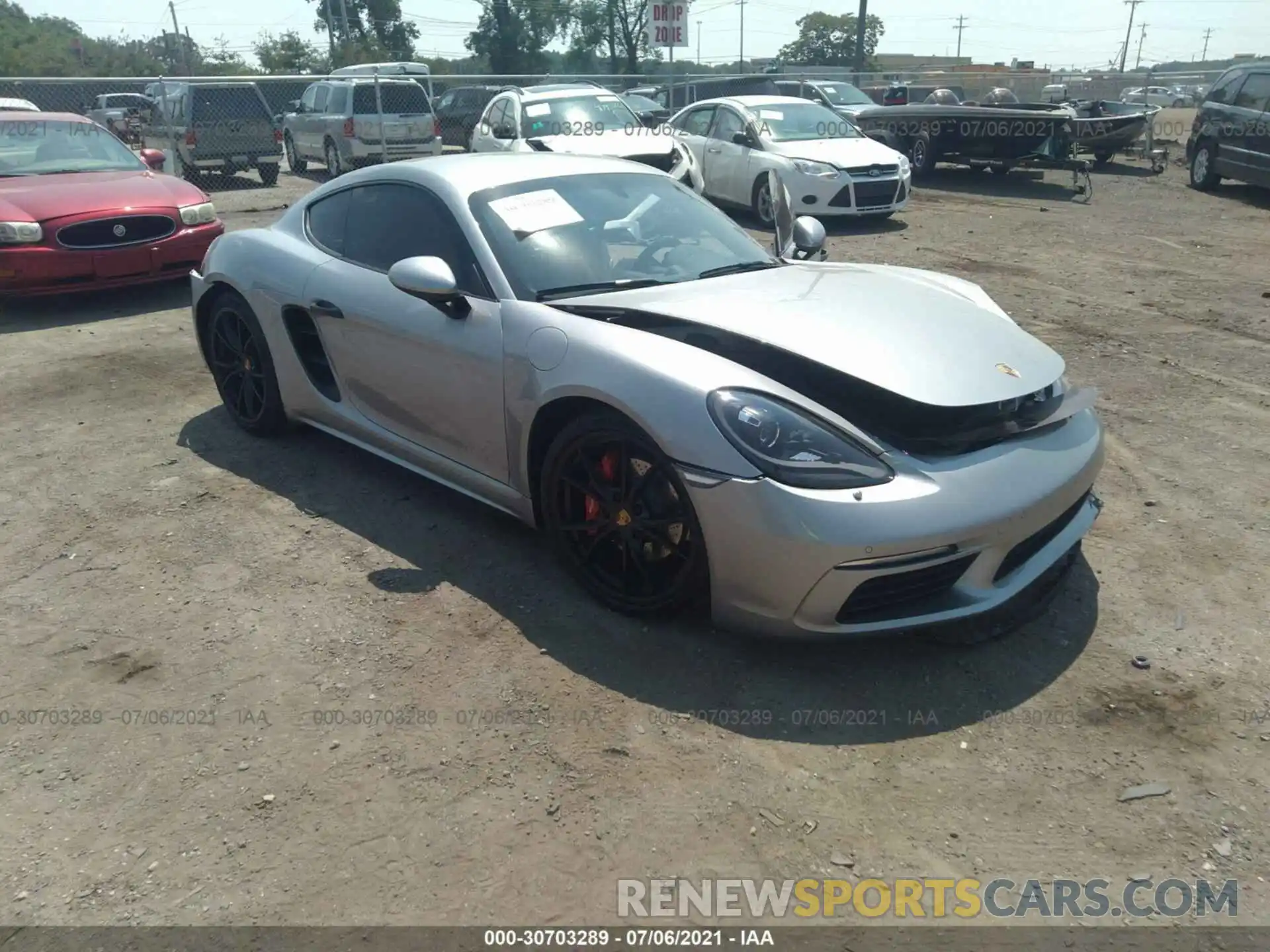 1 Photograph of a damaged car WP0AB2A82MS275104 PORSCHE 718 CAYMAN 2021