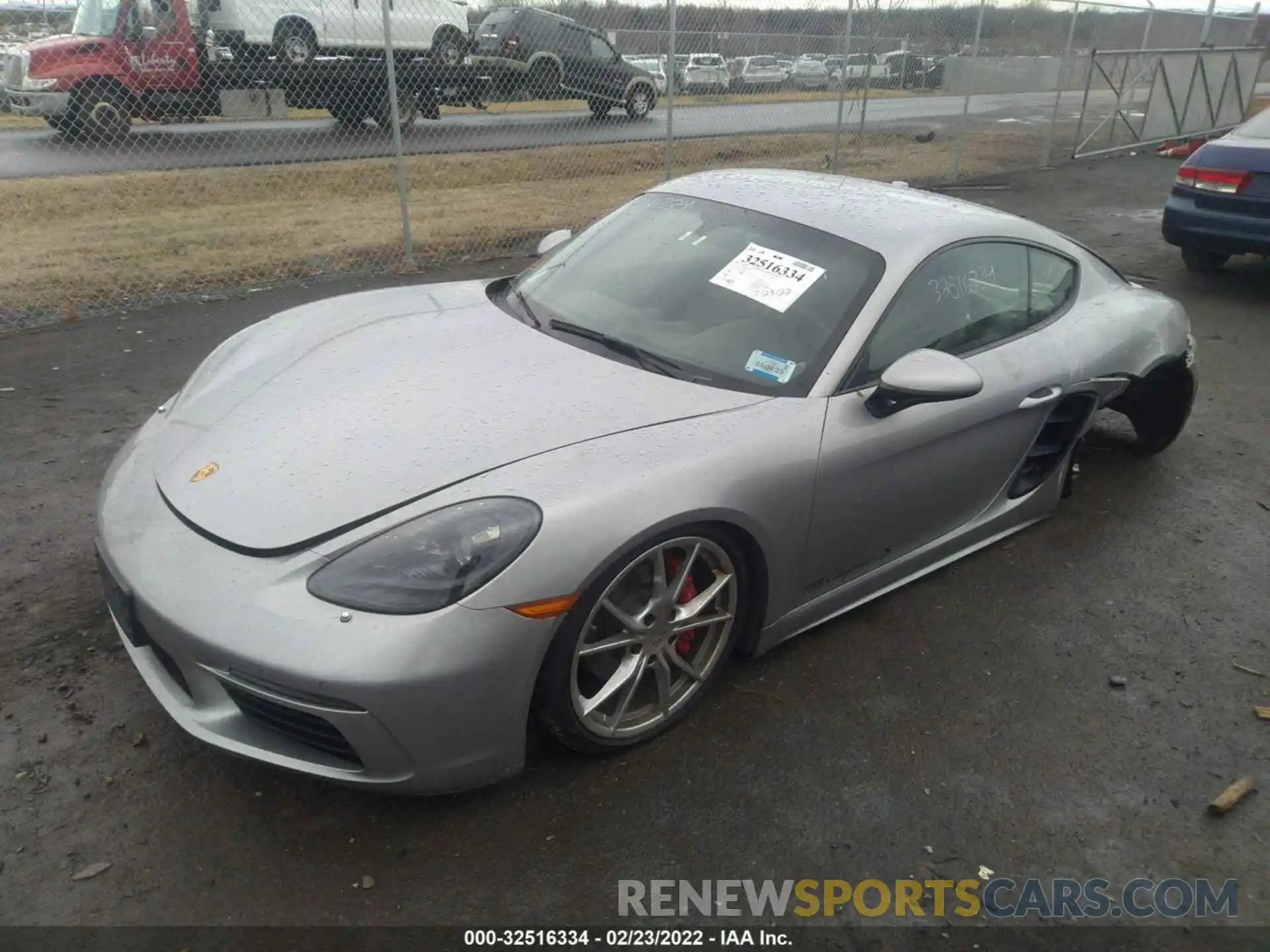 2 Photograph of a damaged car WP0AB2A85MS275162 PORSCHE 718 CAYMAN 2021