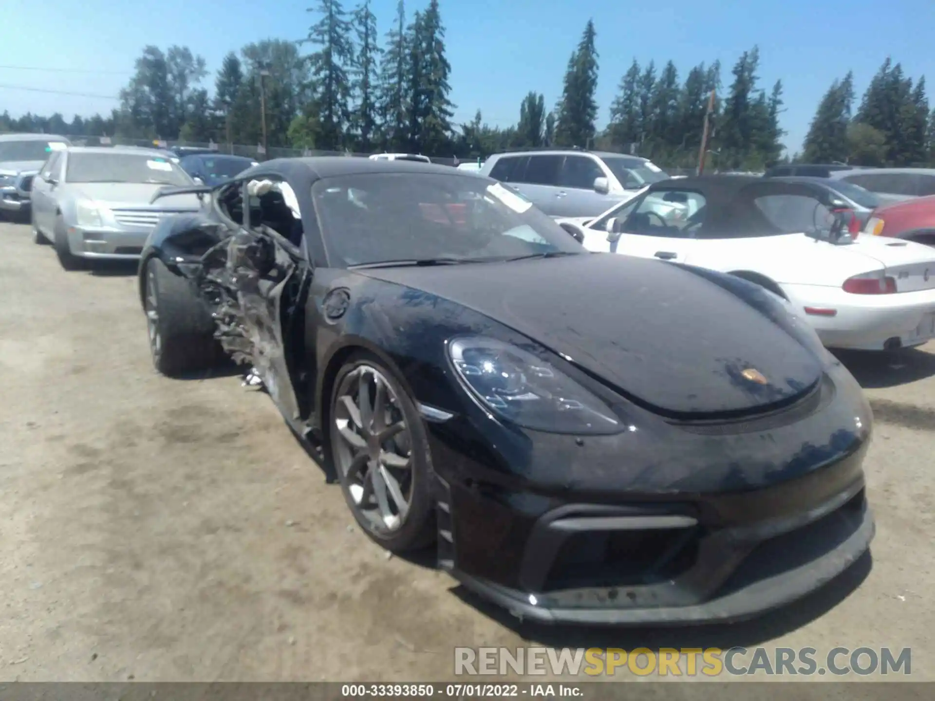 1 Photograph of a damaged car WP0AC2A81MK289072 PORSCHE 718 CAYMAN 2021