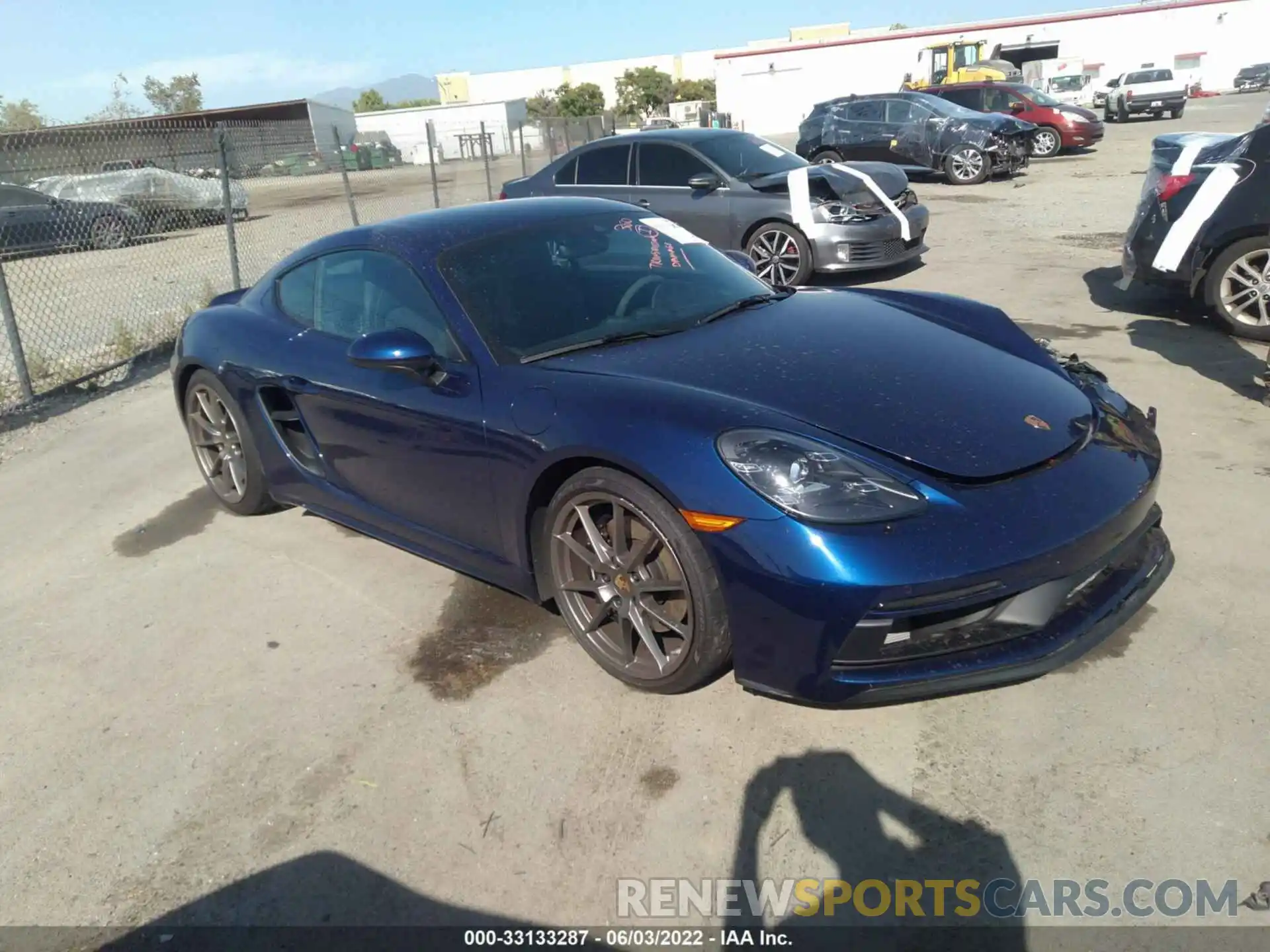 1 Photograph of a damaged car WP0AD2A83MS281455 PORSCHE 718 CAYMAN 2021