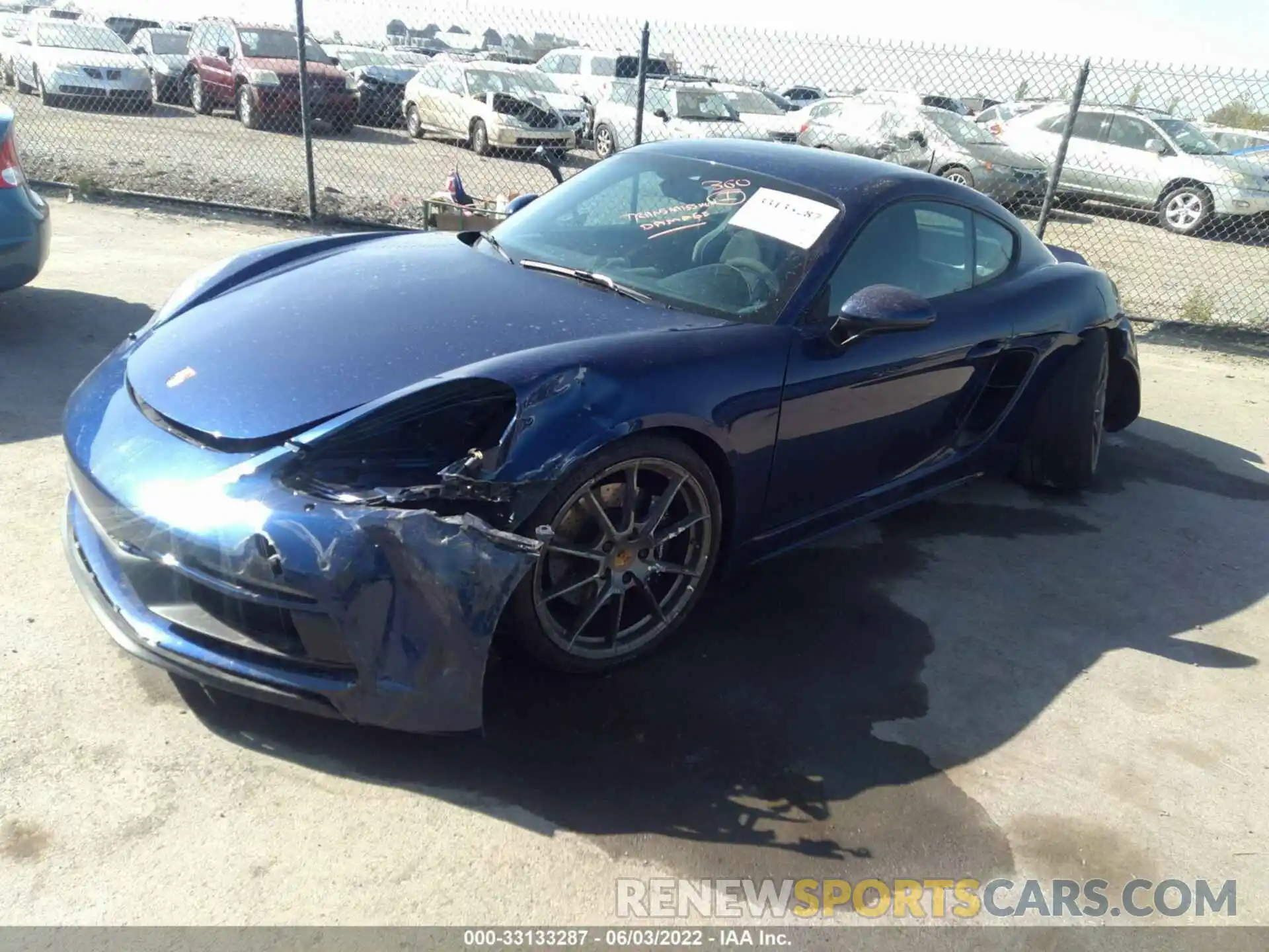 2 Photograph of a damaged car WP0AD2A83MS281455 PORSCHE 718 CAYMAN 2021