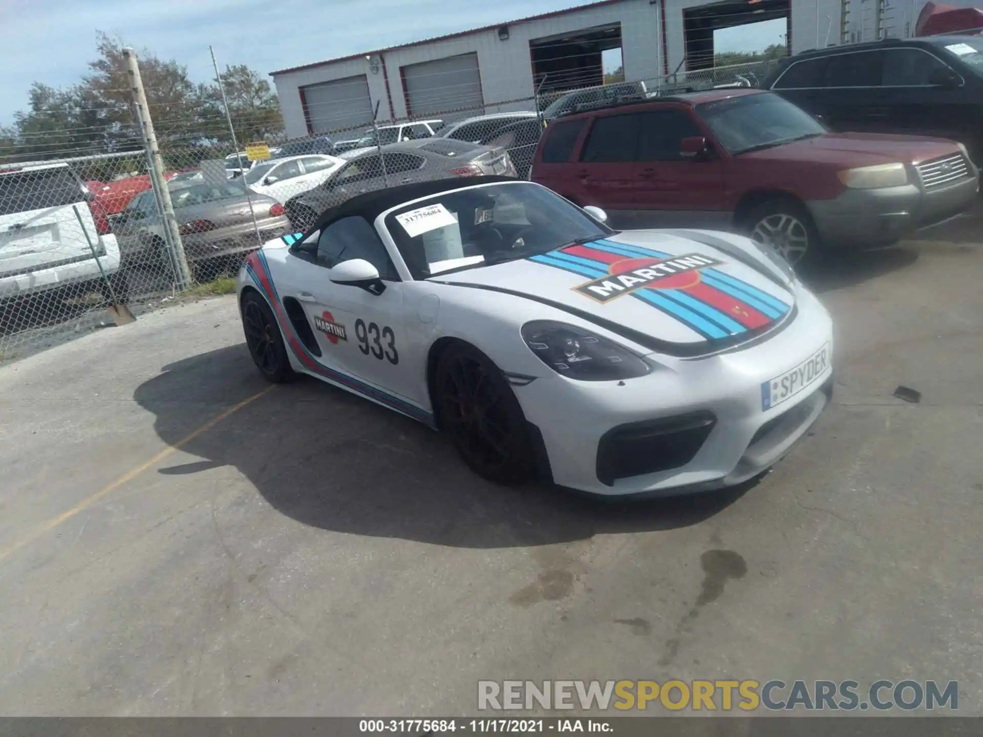 1 Photograph of a damaged car WP0CC2A88MS240749 PORSCHE 718 SPYDER 2021