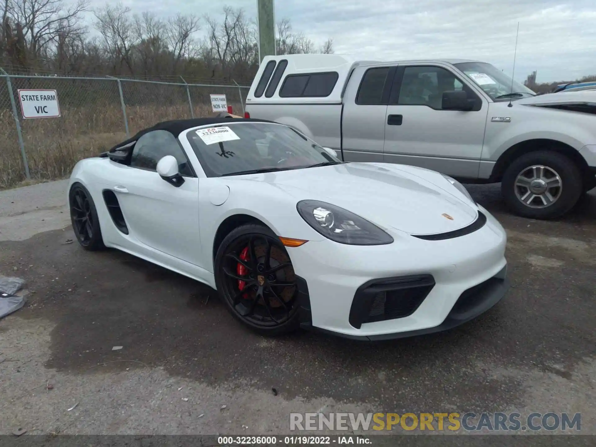 1 Photograph of a damaged car WP0CC2A89NS235092 PORSCHE 718 SPYDER 2022