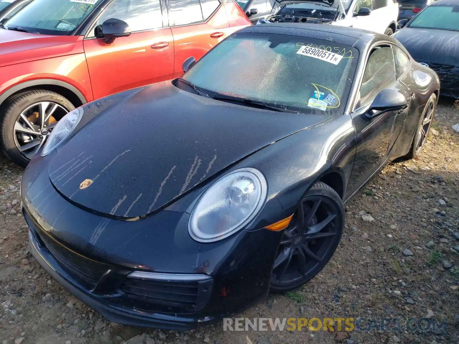 2 Photograph of a damaged car WP0AA2A91KS103946 PORSCHE 911 2019